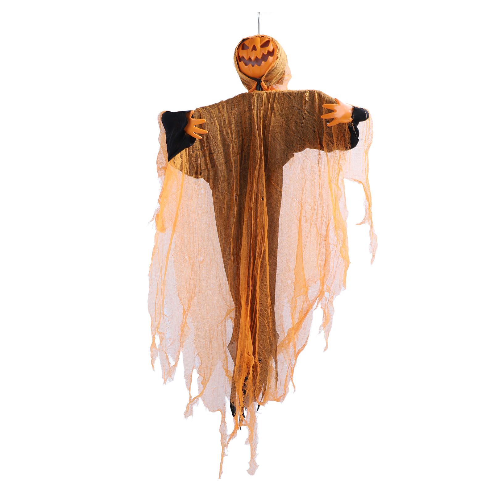 Hanging Pumpkin Ghost with Sound Battery Powered Rotatable Head Light Up Ghost view 6