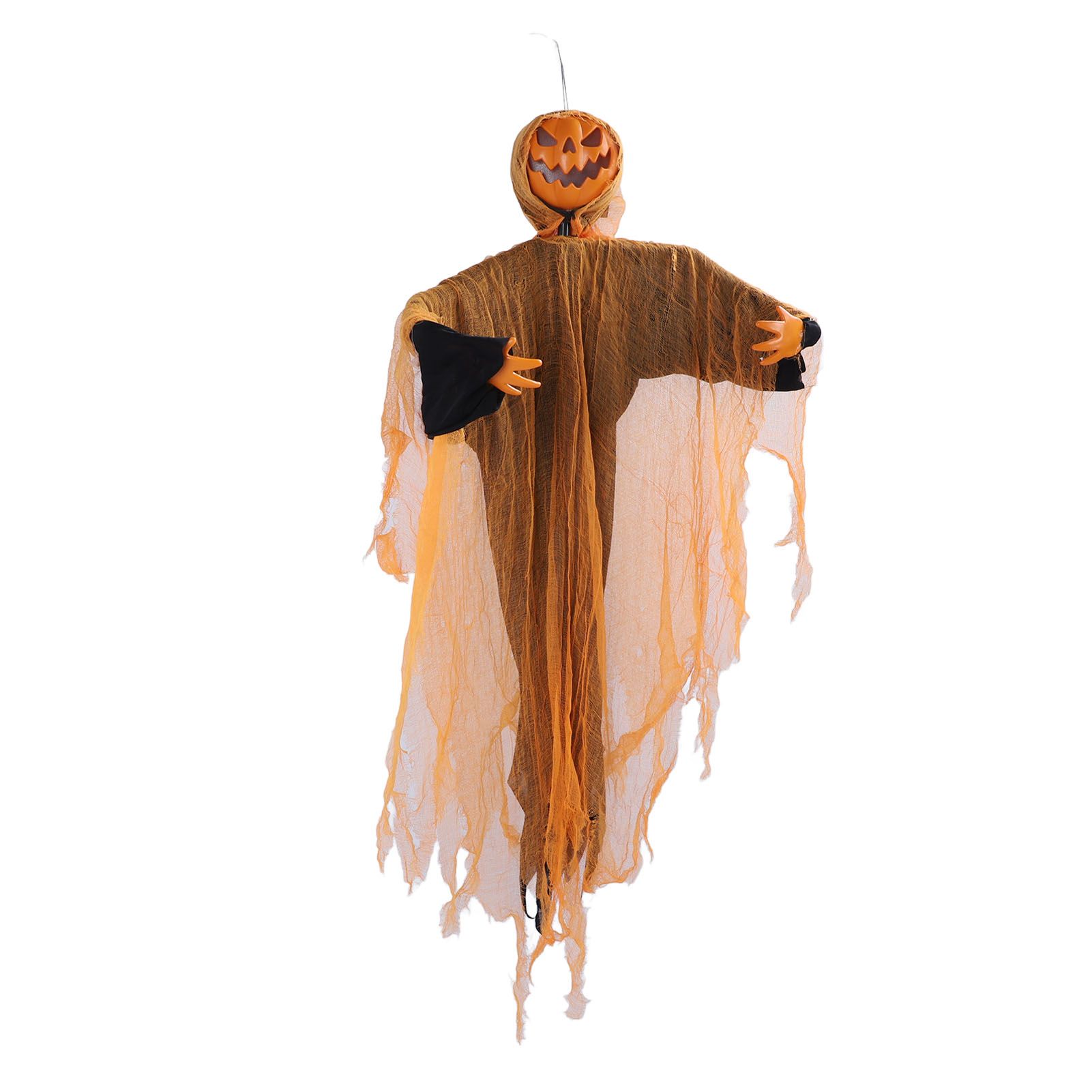 Hanging Pumpkin Ghost with Sound Battery Powered Rotatable Head Light Up Ghost view 8