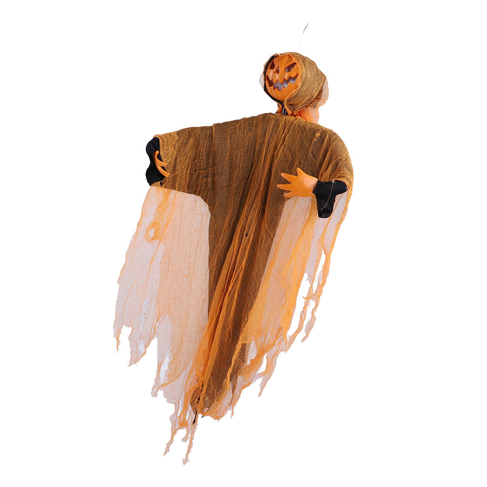 Hanging Pumpkin Ghost with Sound Battery Powered Rotatable Head Light Up Ghost view 10