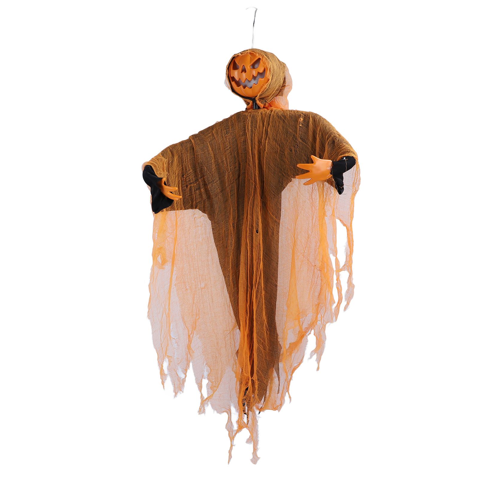 Hanging Pumpkin Ghost with Sound Battery Powered Rotatable Head Light Up Ghost view 11