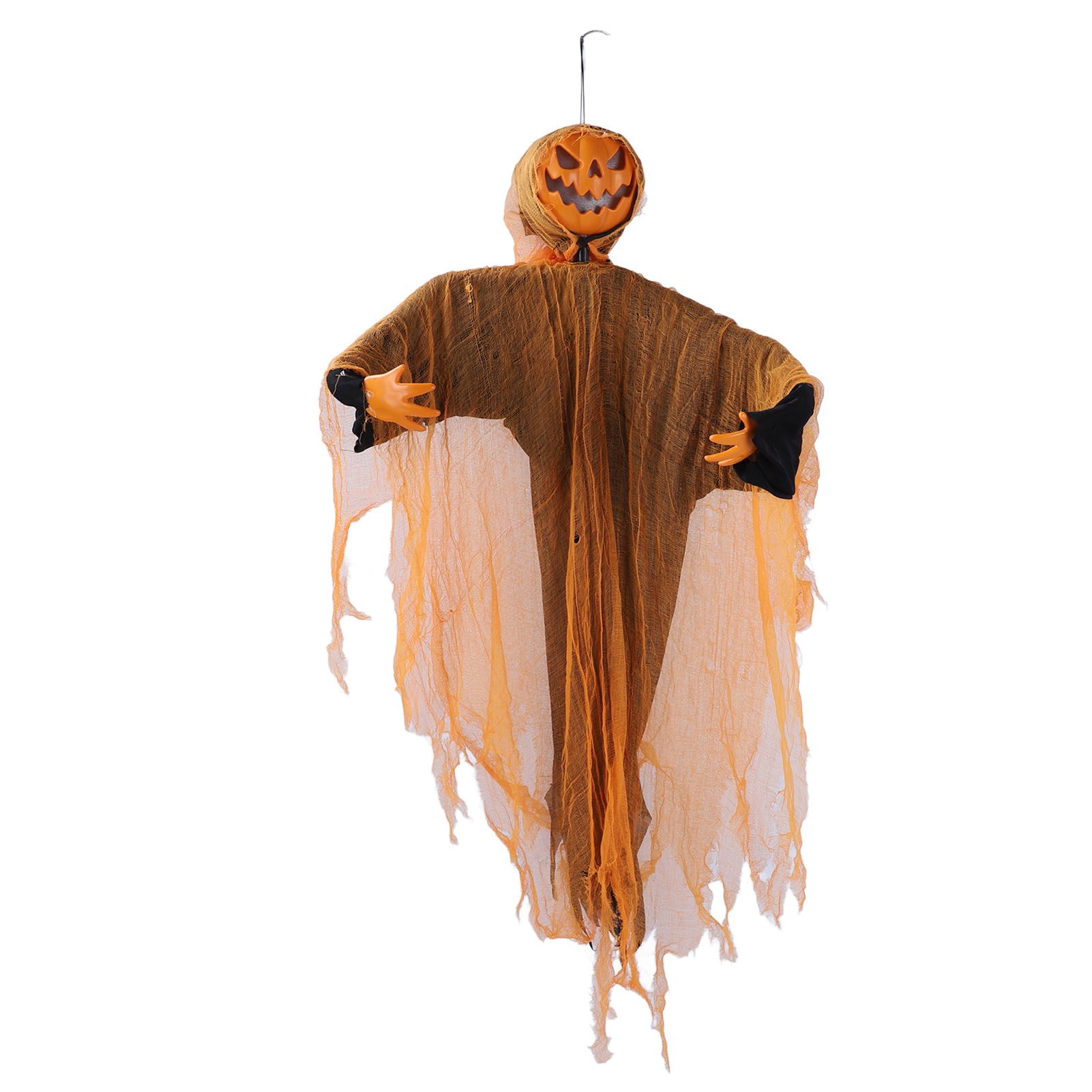 Hanging Pumpkin Ghost with Sound Battery Powered Rotatable Head Light Up Ghost view 12