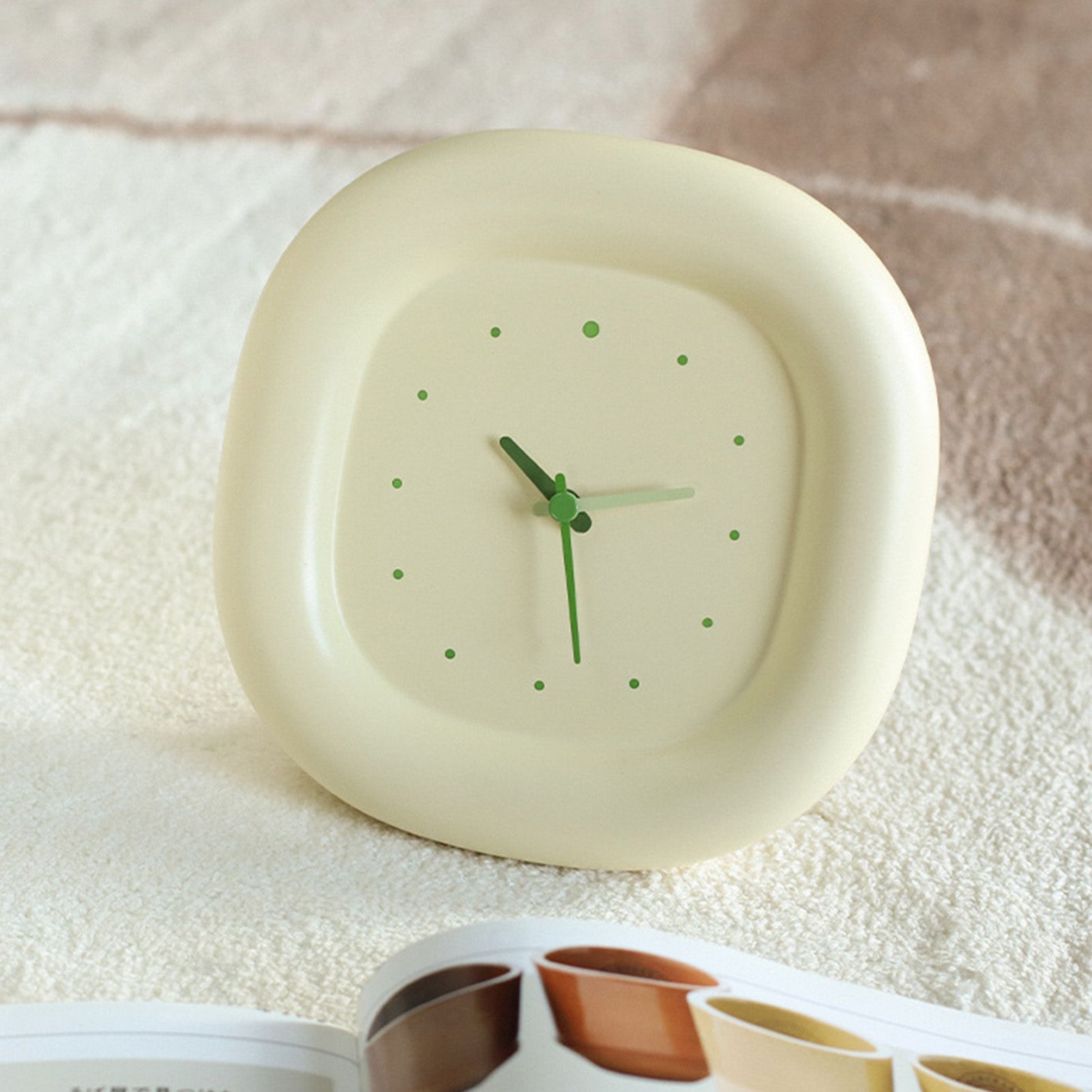Cute Wall Clock Minimalist Fashionable Multifunction Silent Wall Clock Desktop view 8