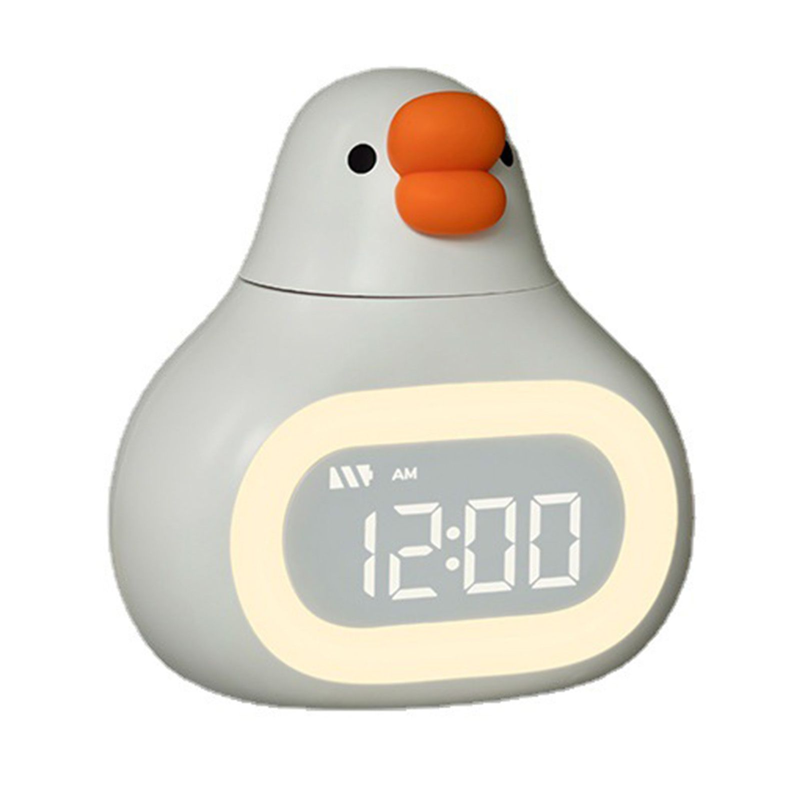 Digital Alarm Clock Cartoon Goose Look USB Stepless Dimming Night Light view 3