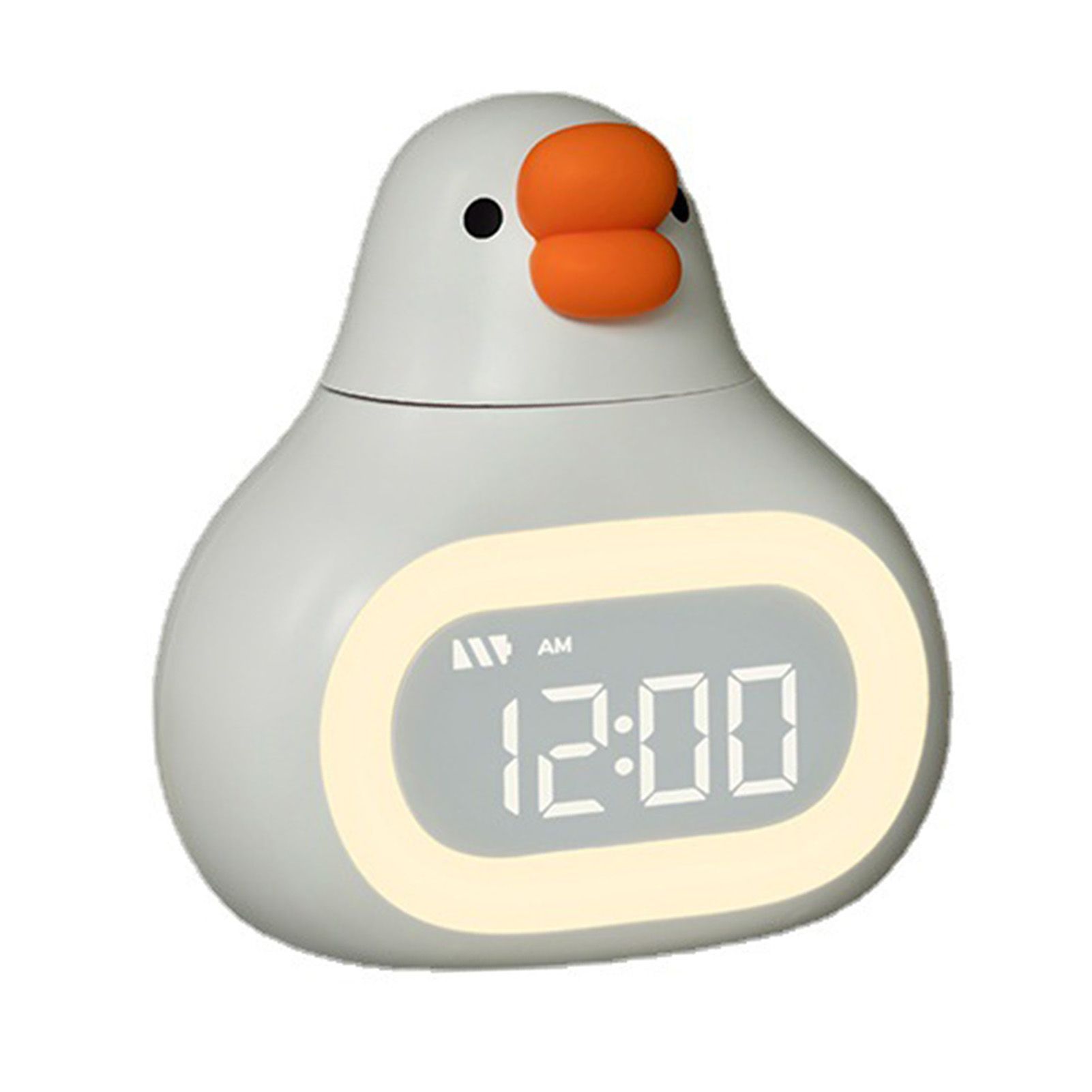Digital Alarm Clock Cartoon Goose Look USB Stepless Dimming Night Light view 4