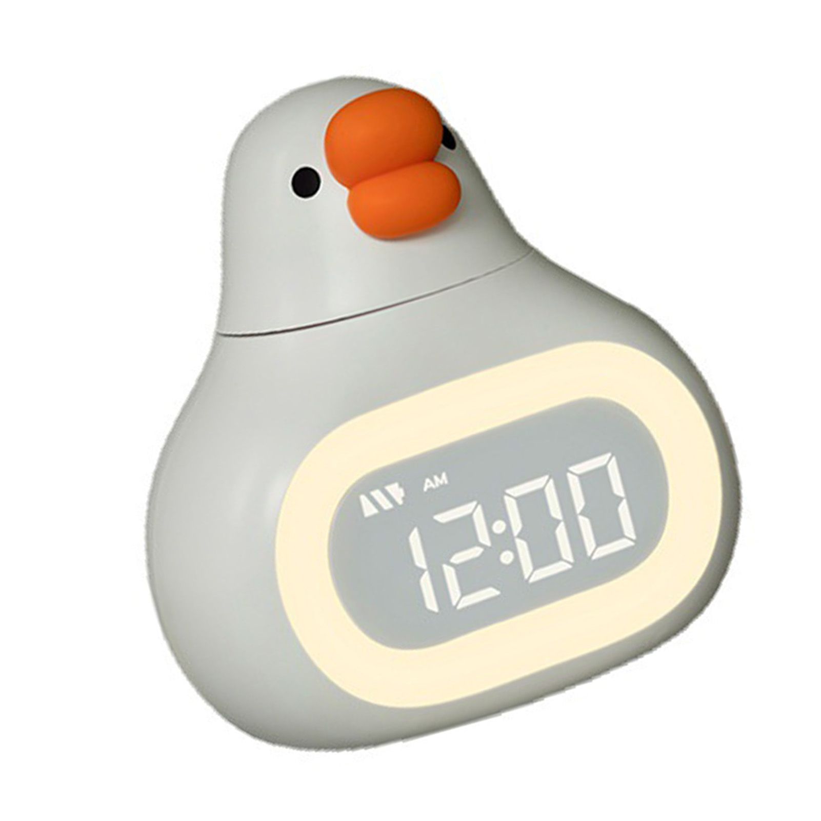 Digital Alarm Clock Cartoon Goose Look USB Stepless Dimming Night Light view 6