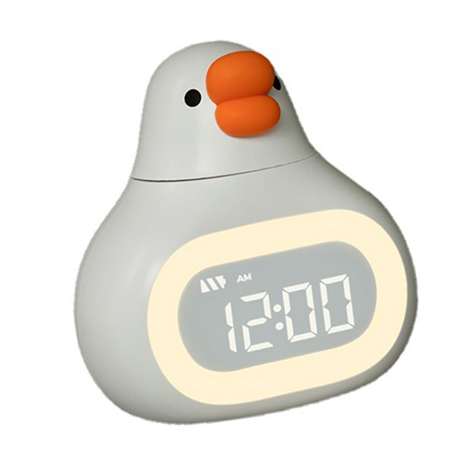 Digital Alarm Clock Cartoon Goose Look USB Stepless Dimming Night Light view 7