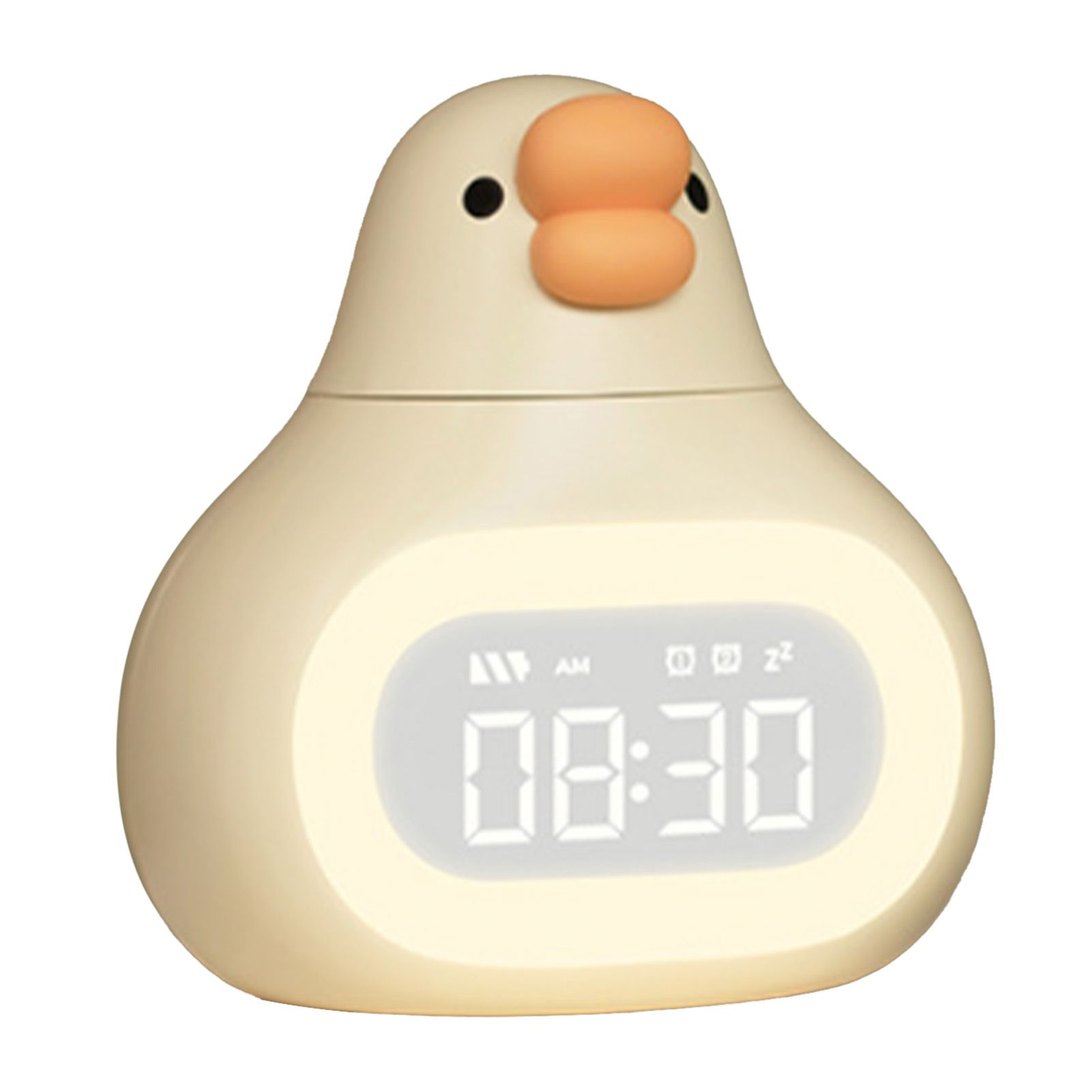 Digital Alarm Clock Cartoon Goose Look USB Stepless Dimming Night Light view 3