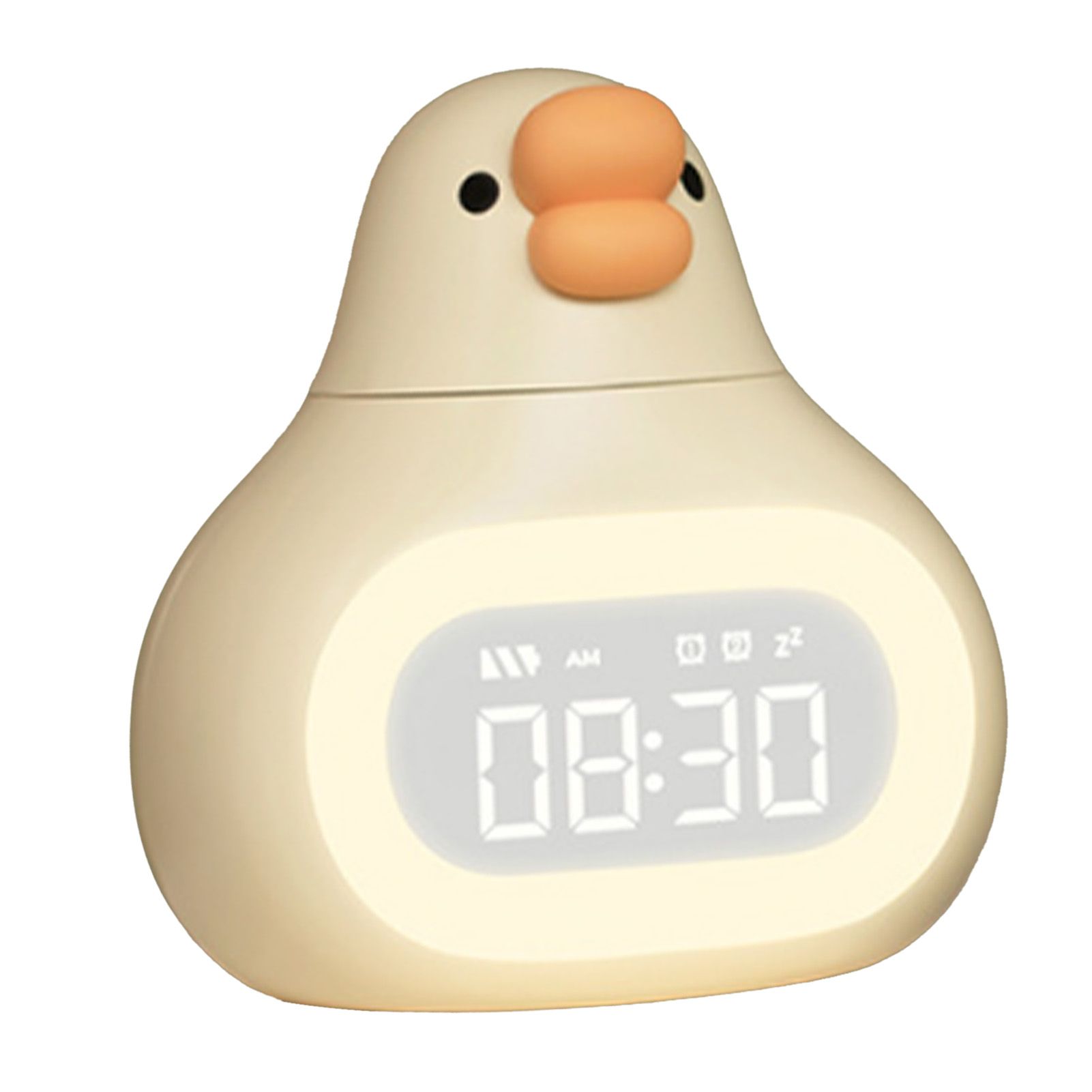 Digital Alarm Clock Cartoon Goose Look USB Stepless Dimming Night Light view 4
