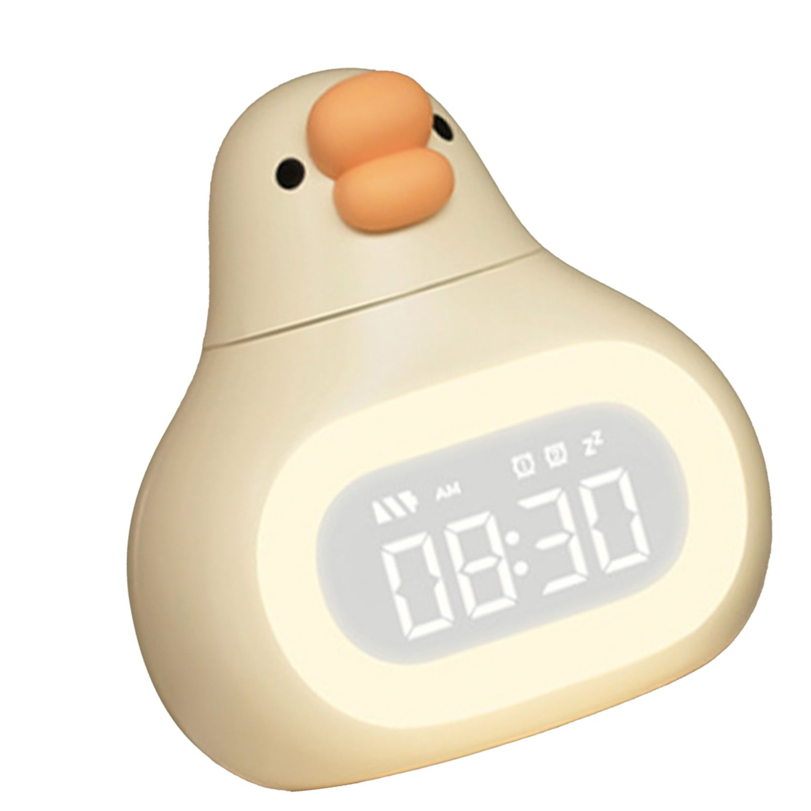 Digital Alarm Clock Cartoon Goose Look USB Stepless Dimming Night Light view 6