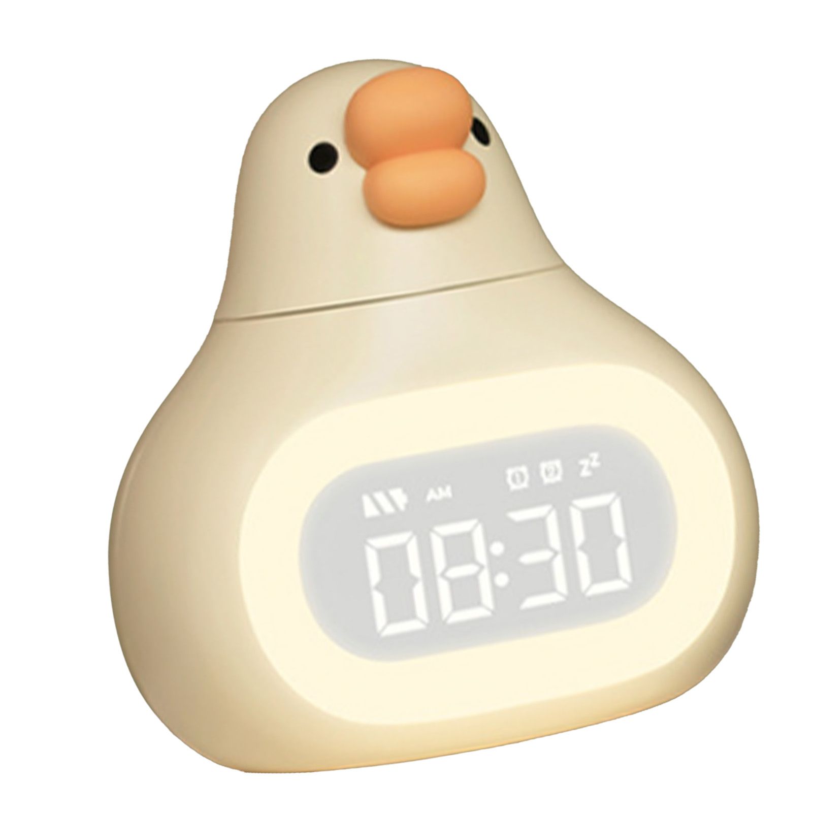 Digital Alarm Clock Cartoon Goose Look USB Stepless Dimming Night Light view 7