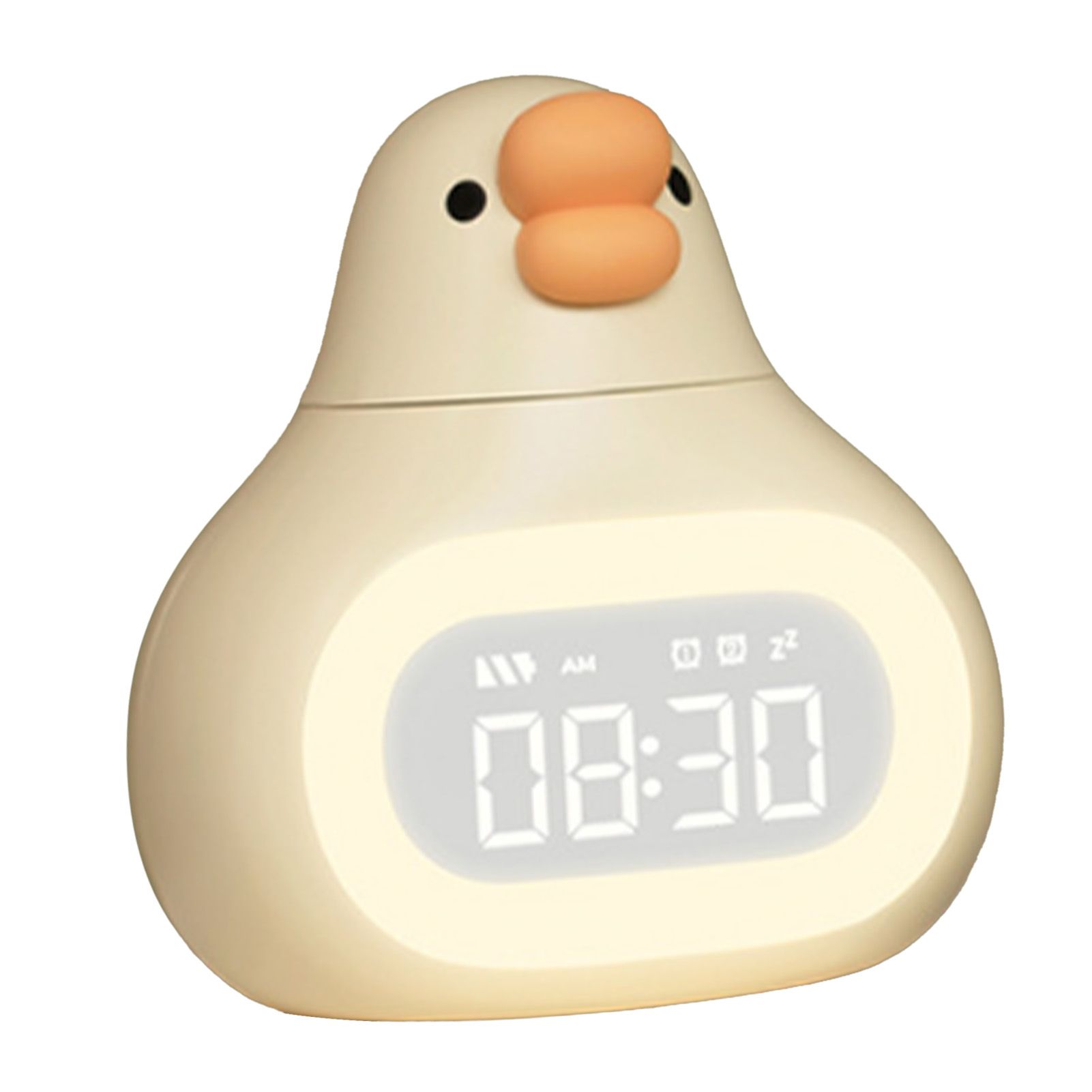 Digital Alarm Clock Cartoon Goose Look USB Stepless Dimming Night Light view 8