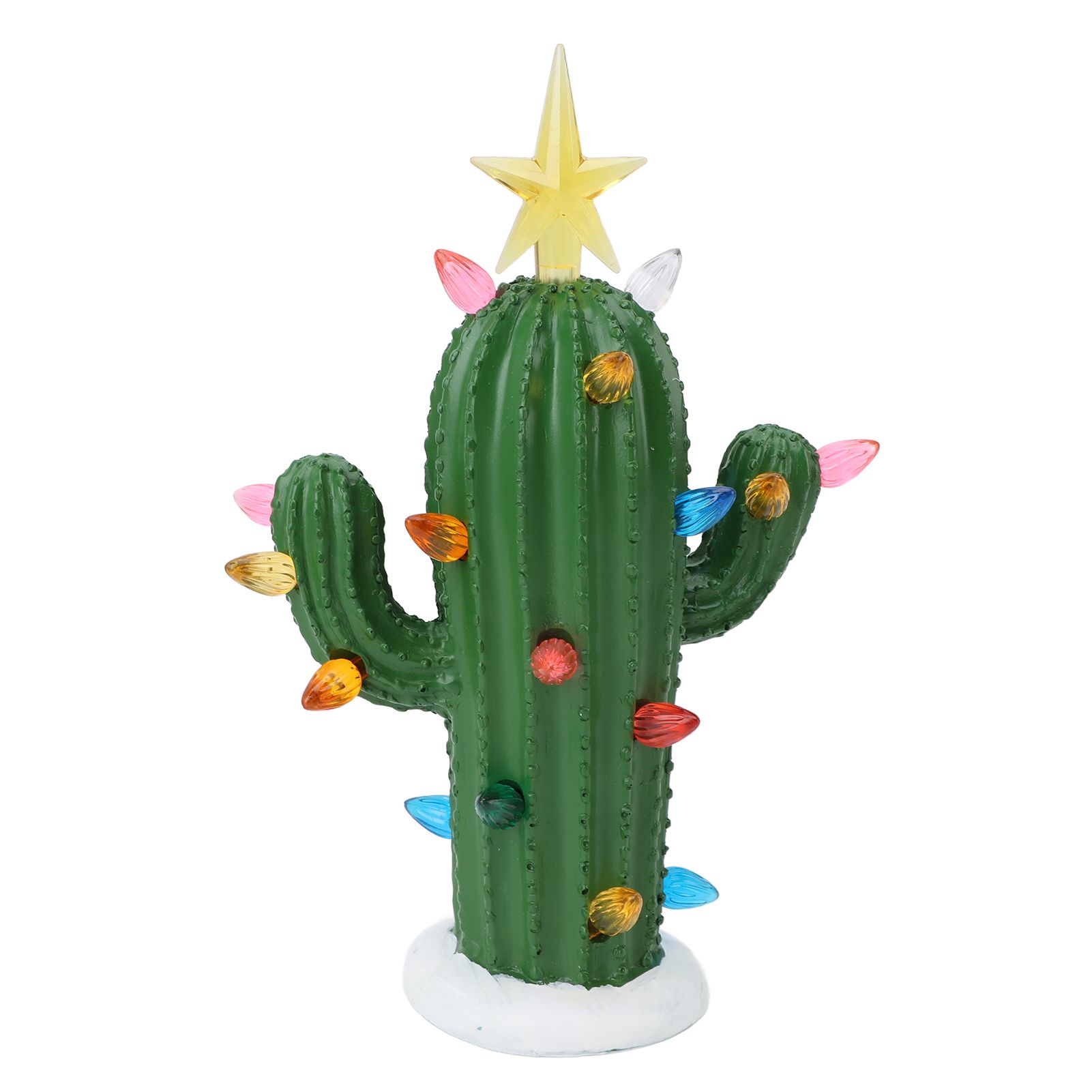 Cactus Night Light Resin Glowing Decorative Cactus Ornament Table Lamp for