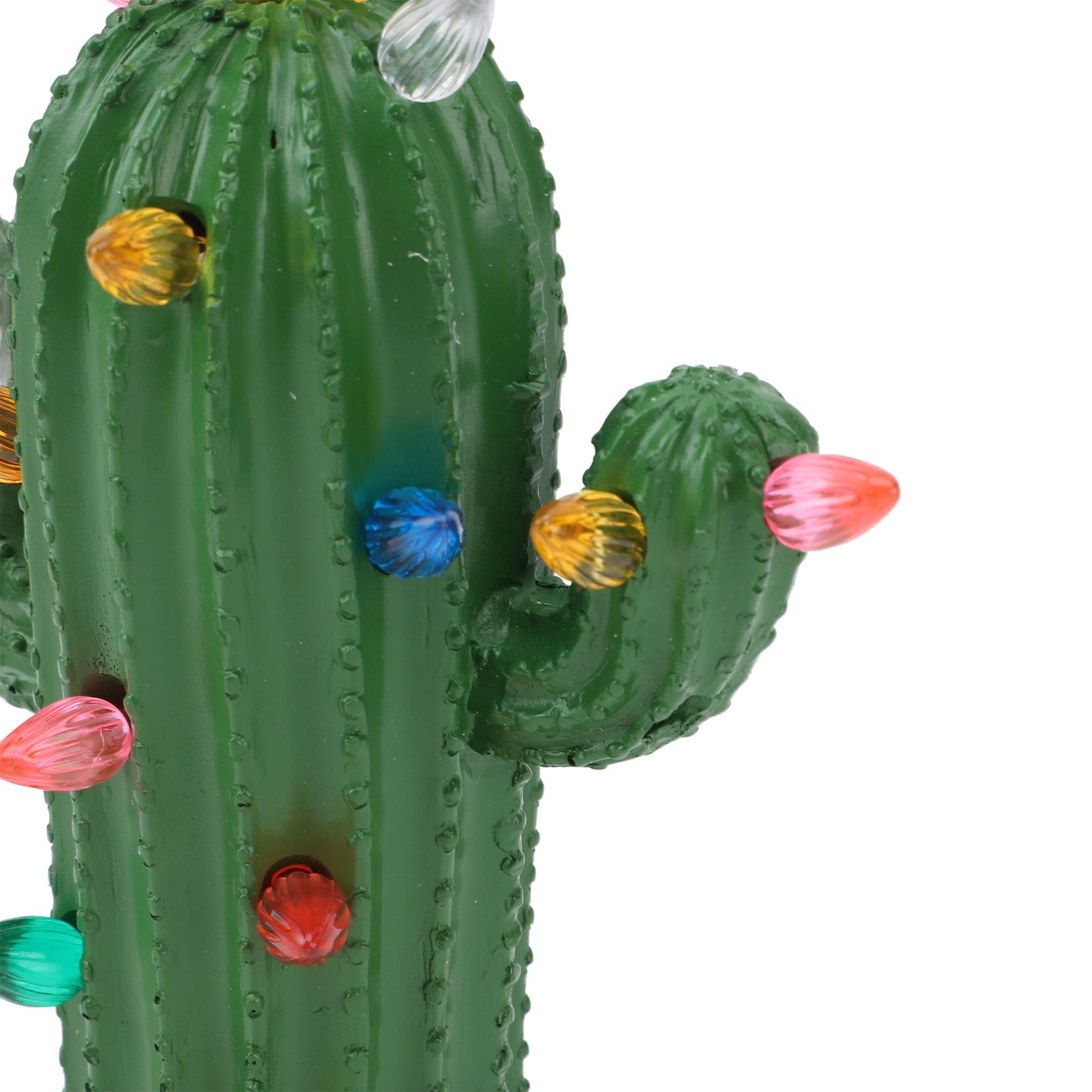 Cactus Night Light Resin Glowing Decorative Cactus Ornament Table Lamp for view 2