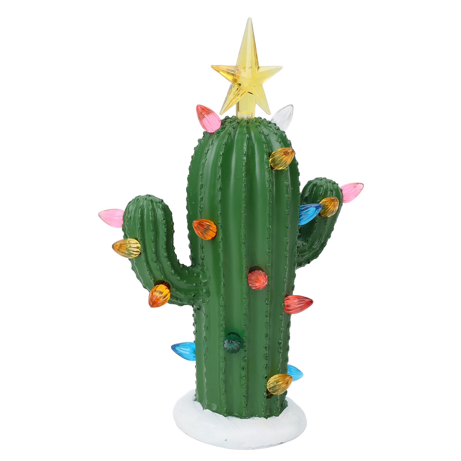 Cactus Night Light Resin Glowing Decorative Cactus Ornament Table Lamp for view 4