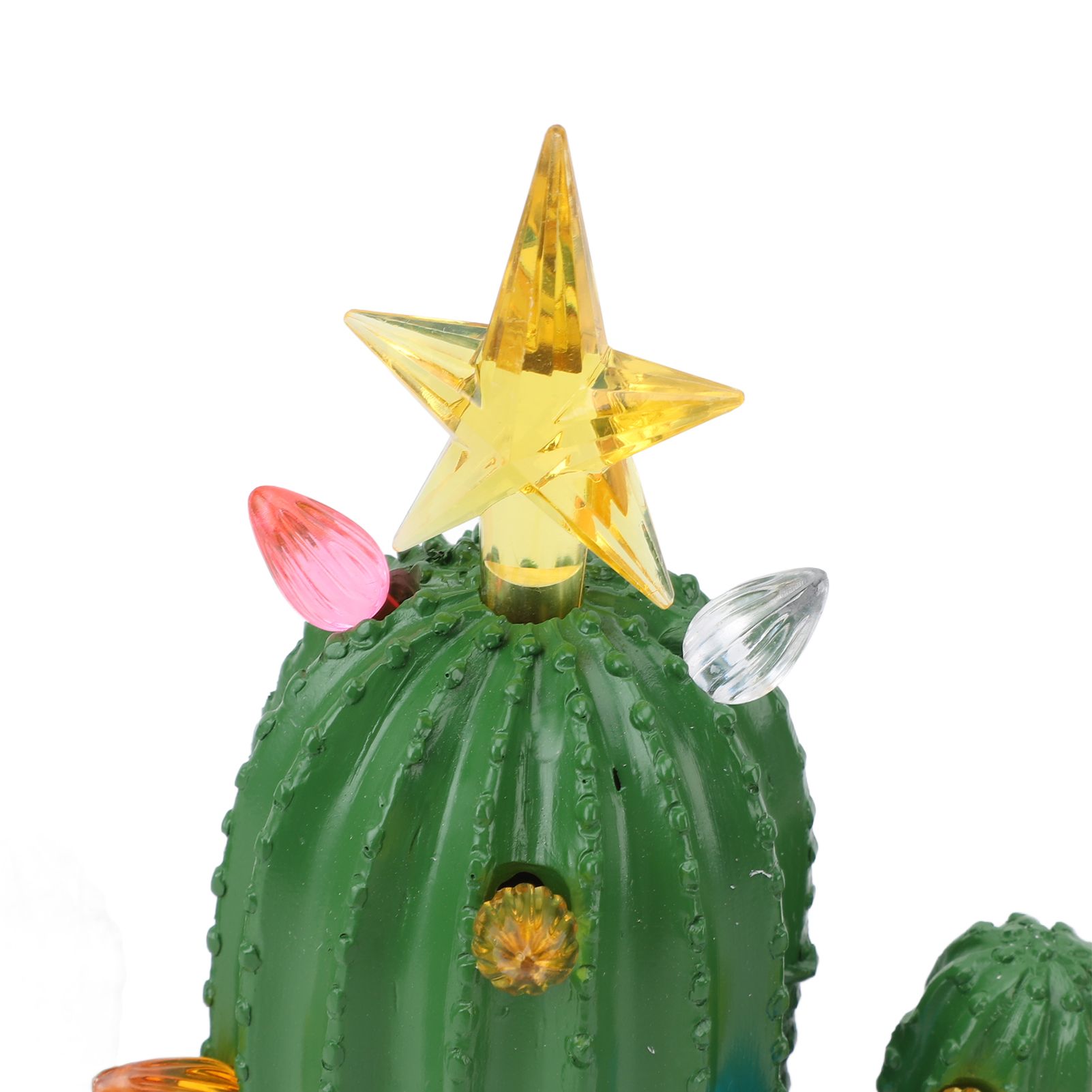 Cactus Night Light Resin Glowing Decorative Cactus Ornament Table Lamp for view 5