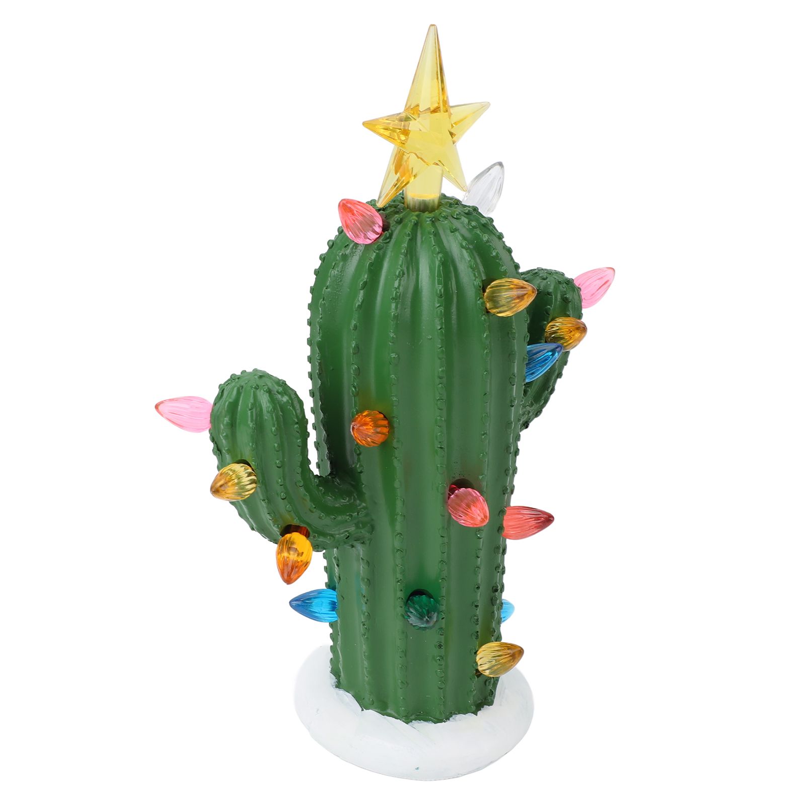 Cactus Night Light Resin Glowing Decorative Cactus Ornament Table Lamp for view 6