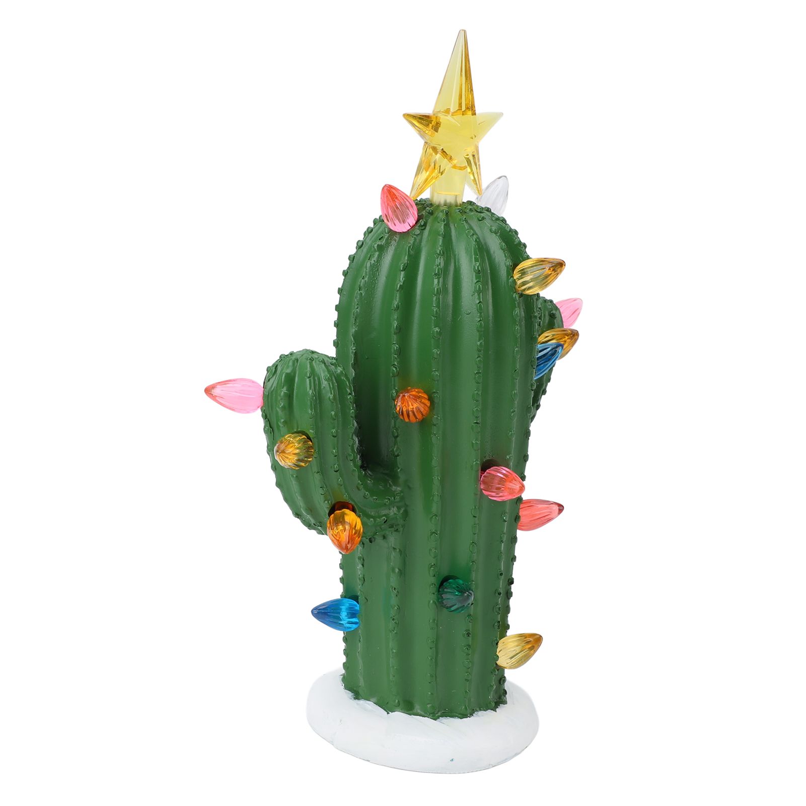 Cactus Night Light Resin Glowing Decorative Cactus Ornament Table Lamp for view 8