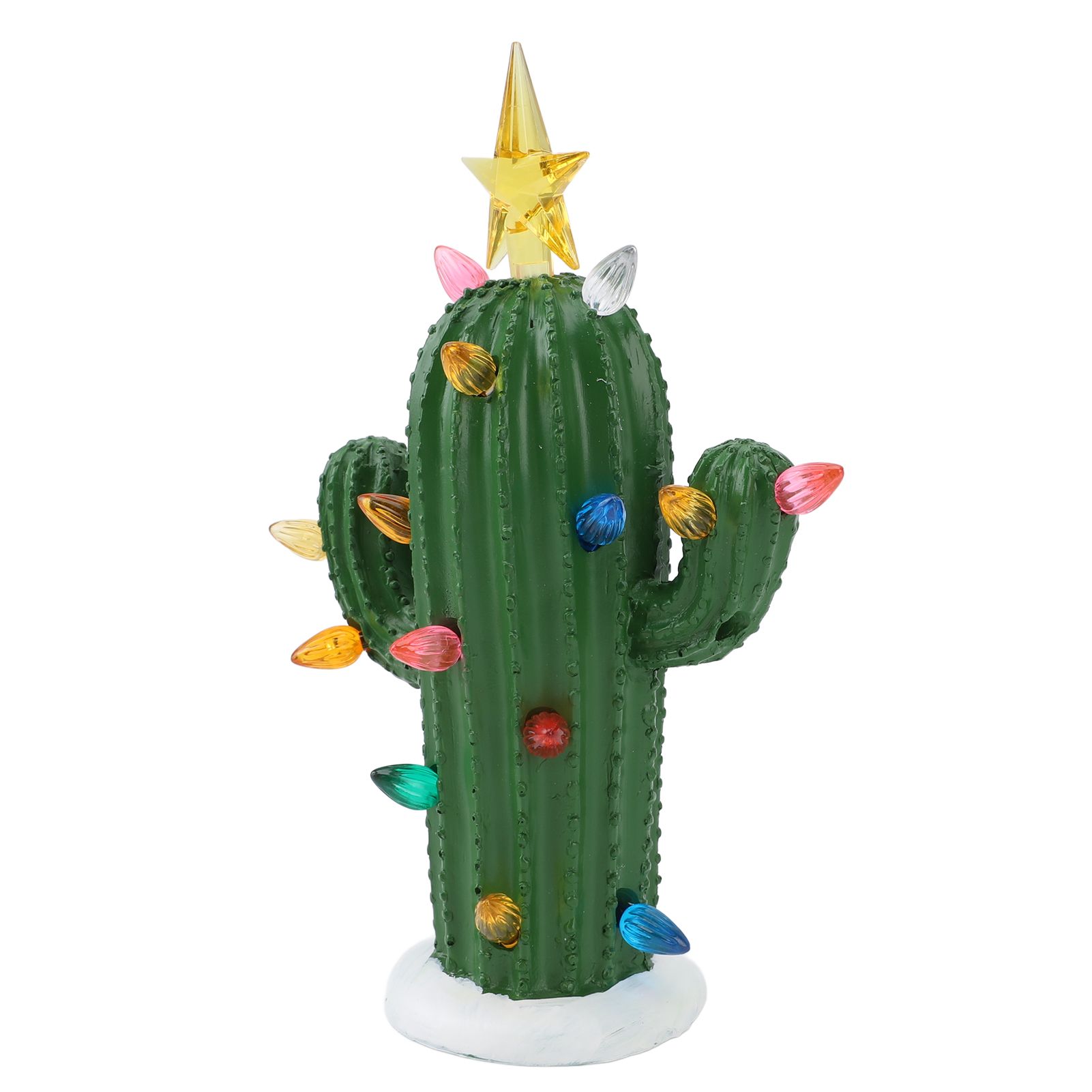 Cactus Night Light Resin Glowing Decorative Cactus Ornament Table Lamp for view 9
