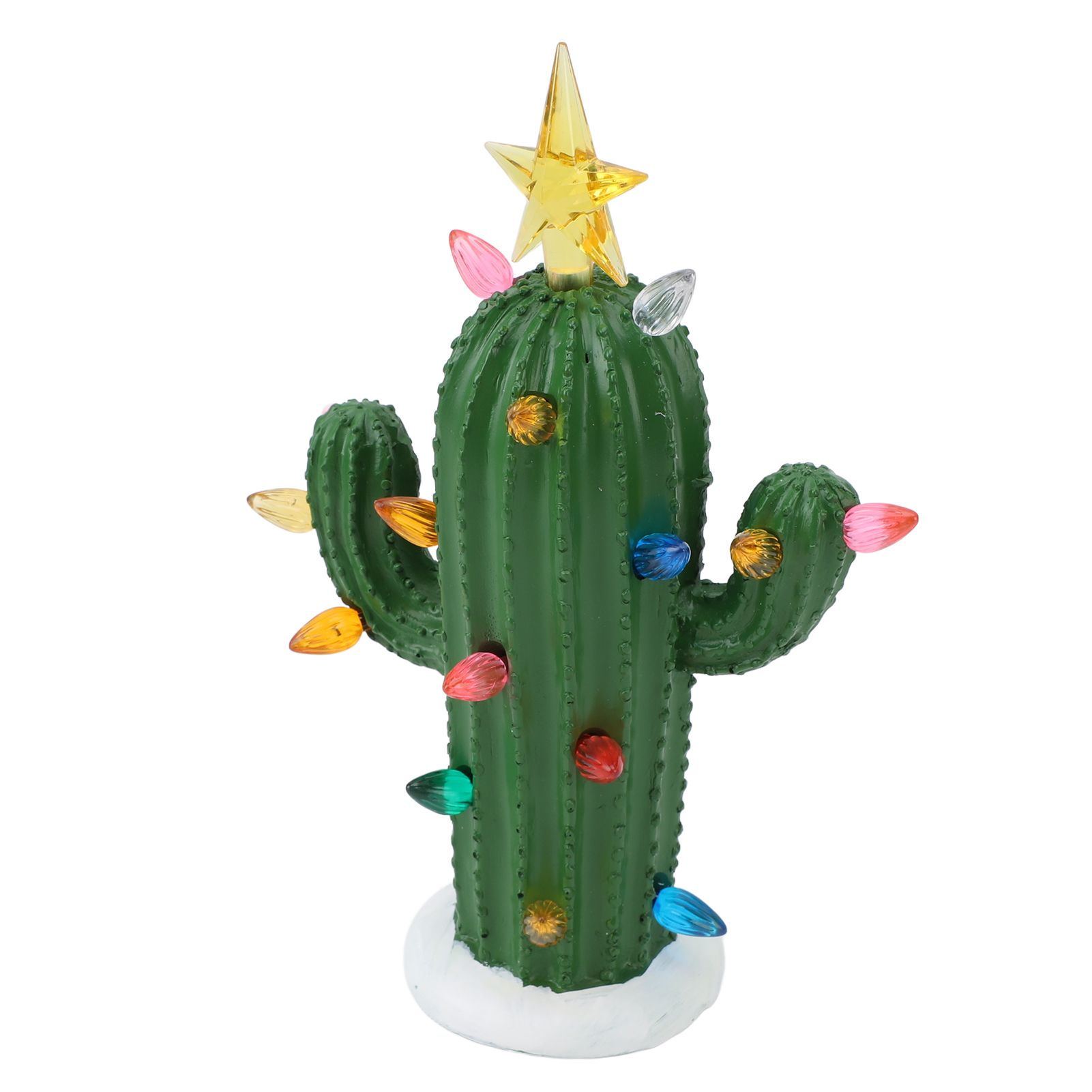Cactus Night Light Resin Glowing Decorative Cactus Ornament Table Lamp for view 11