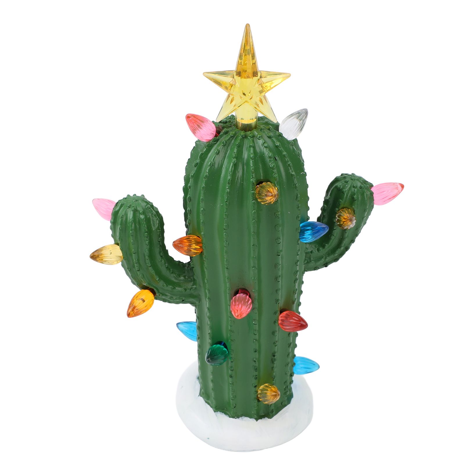 Cactus Night Light Resin Glowing Decorative Cactus Ornament Table Lamp for view 12