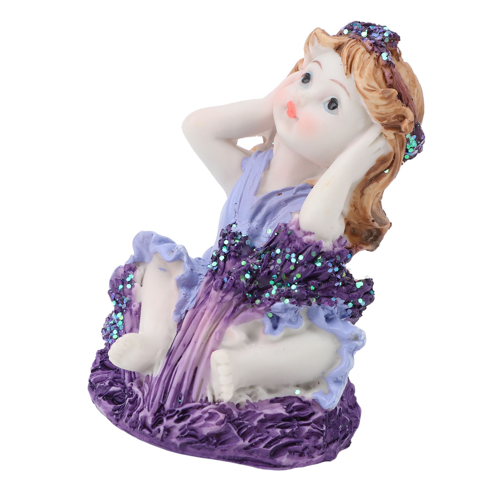 Garden Gnome Figurine Resin Cute Little Girl Gnome Statue Desktop Decorative view 9