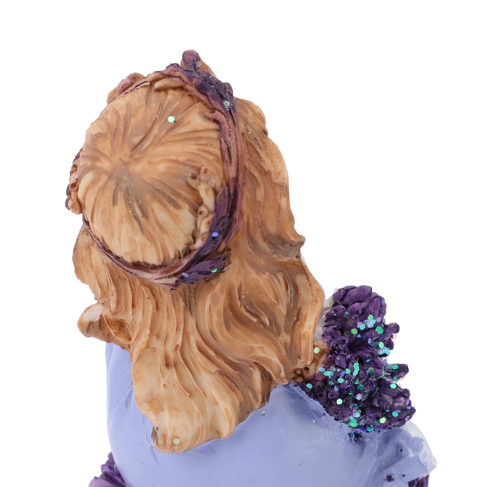 Garden Gnome Figurine Resin Cute Little Girl Gnome Statue Desktop Decorative view 2