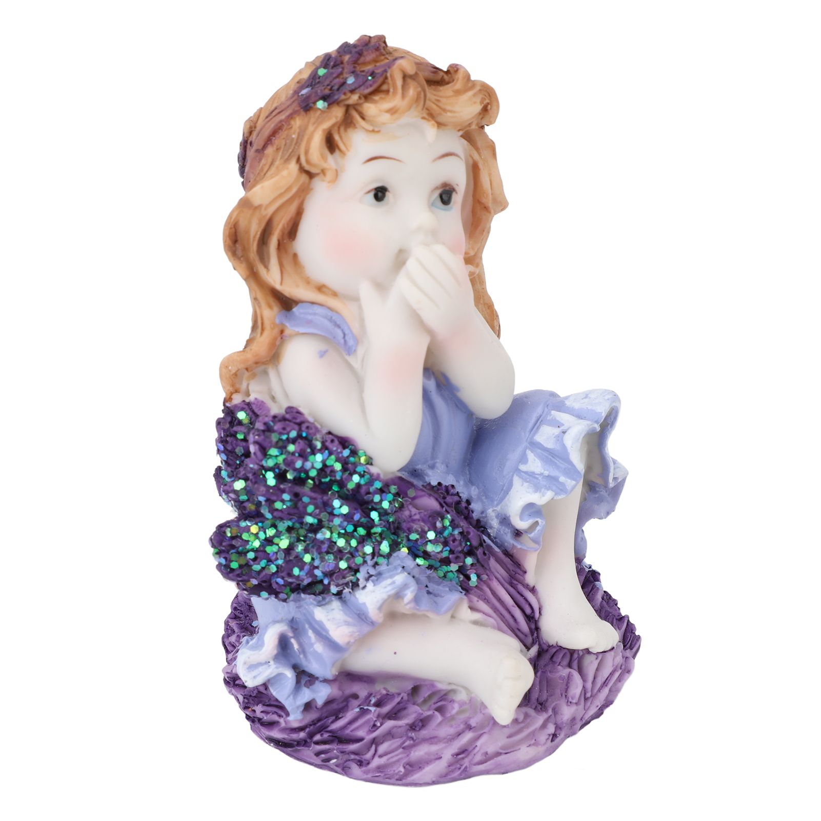Garden Gnome Figurine Resin Cute Little Girl Gnome Statue Desktop Decorative view 4