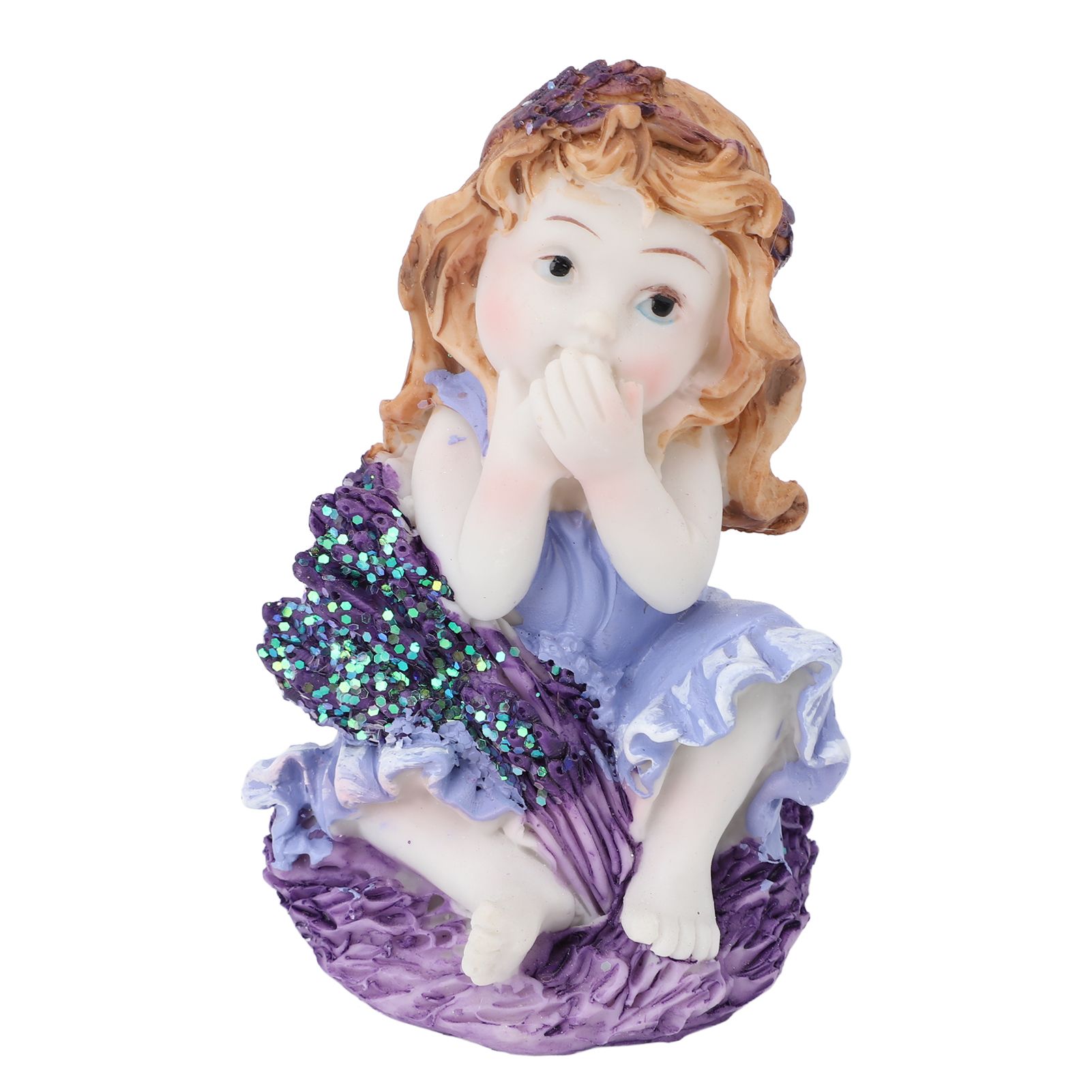 Garden Gnome Figurine Resin Cute Little Girl Gnome Statue Desktop Decorative view 8