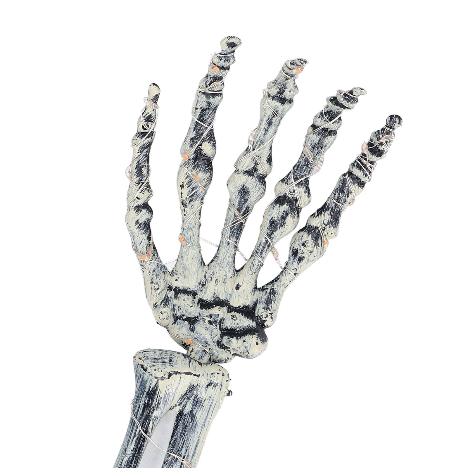 5 in 1 LED Skeleton Arm Stakes Plastic Water Proof Red Lighted Skeleton Hands view 2