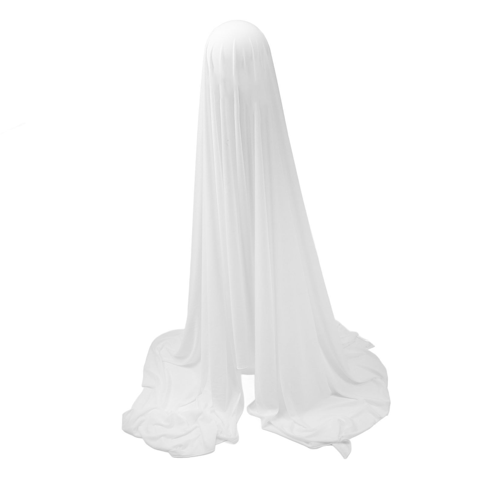 64.96in Large Lighted White Cloth Ghost Scary Standing Spooky Ghost Decor for view 7