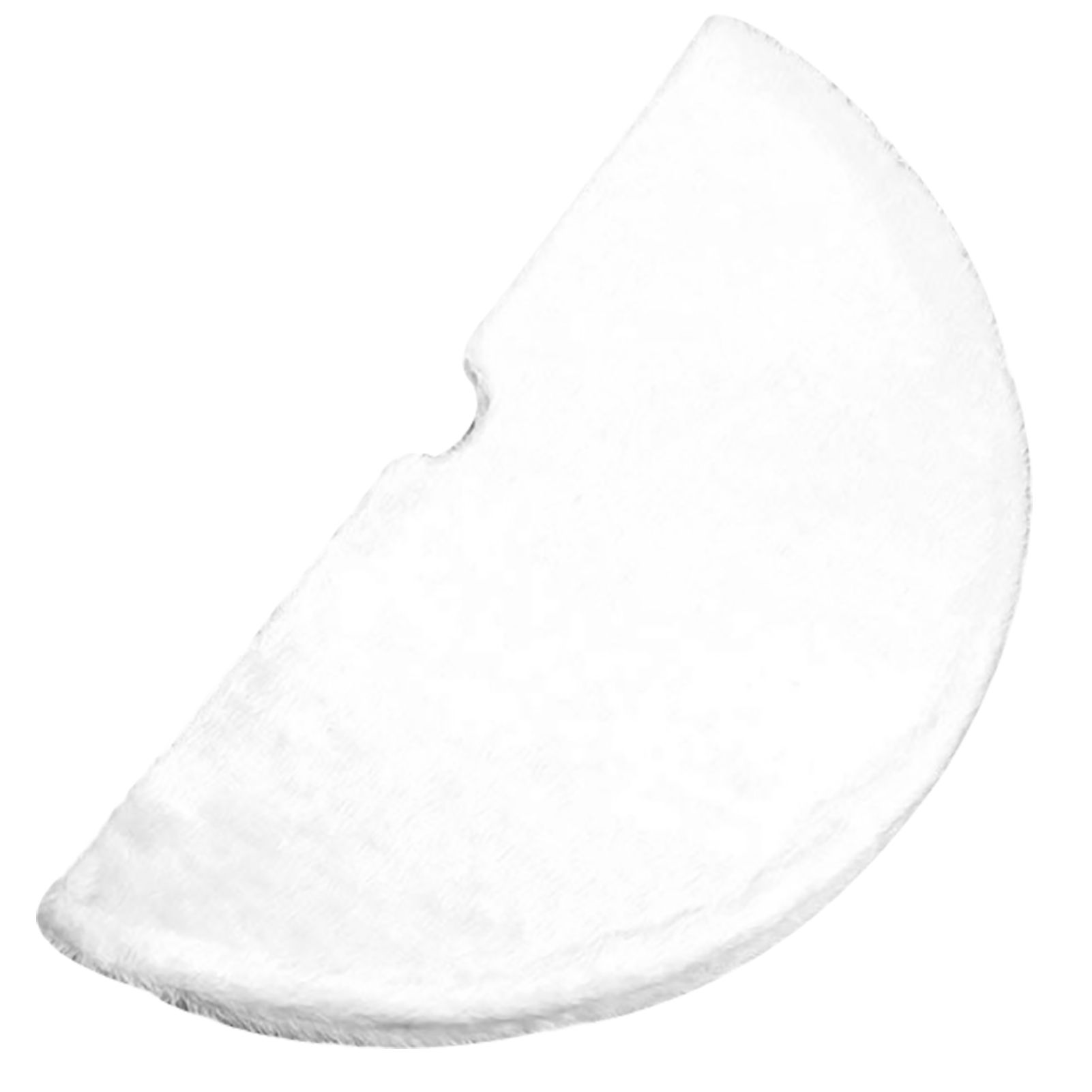 White Tree Skirt 140CM Plush Festival Tree Base Decoration for Family view 3