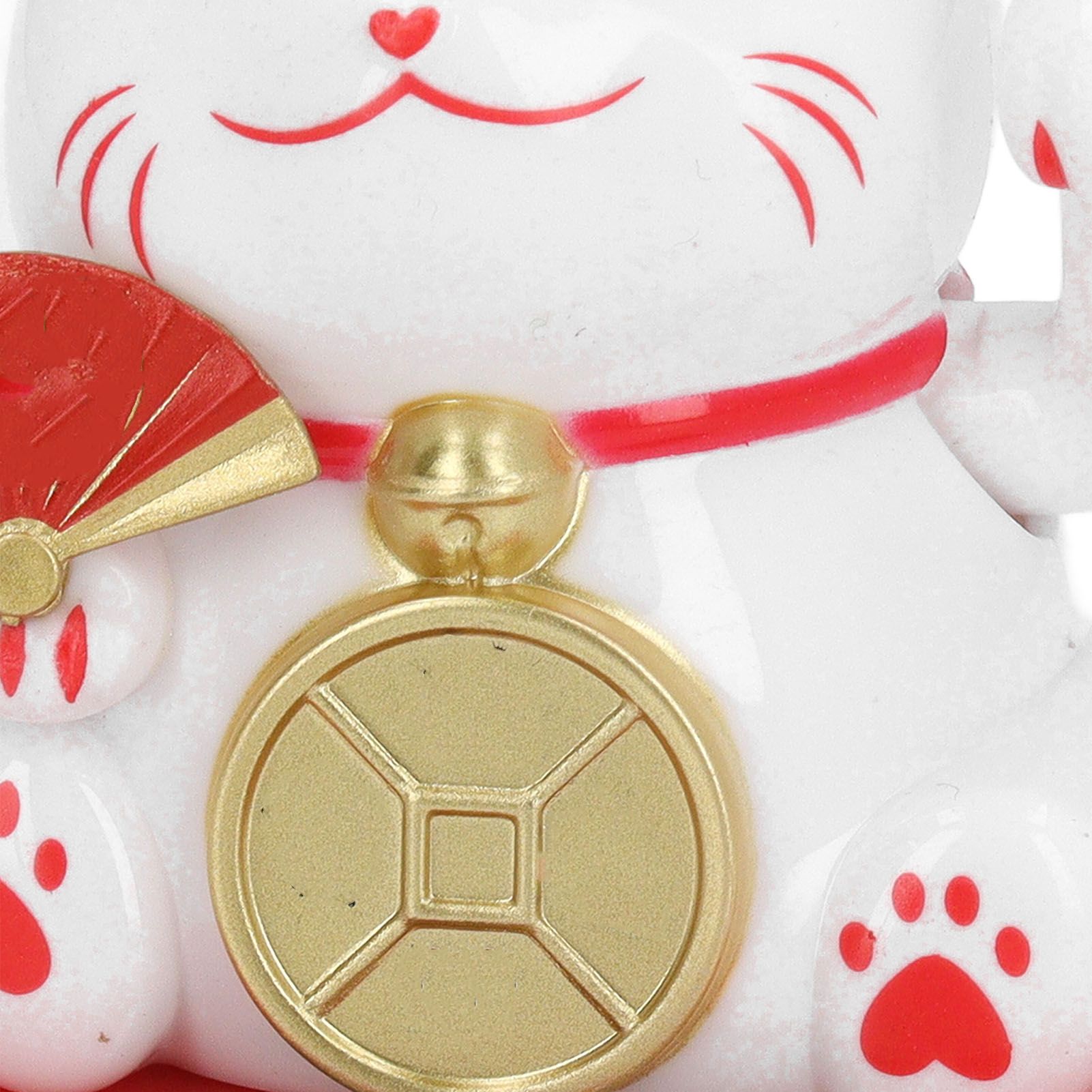 2inch Solar Fortune Cat with Clear Box Solar Powered Lucky Cat Waving Arm Set view 7
