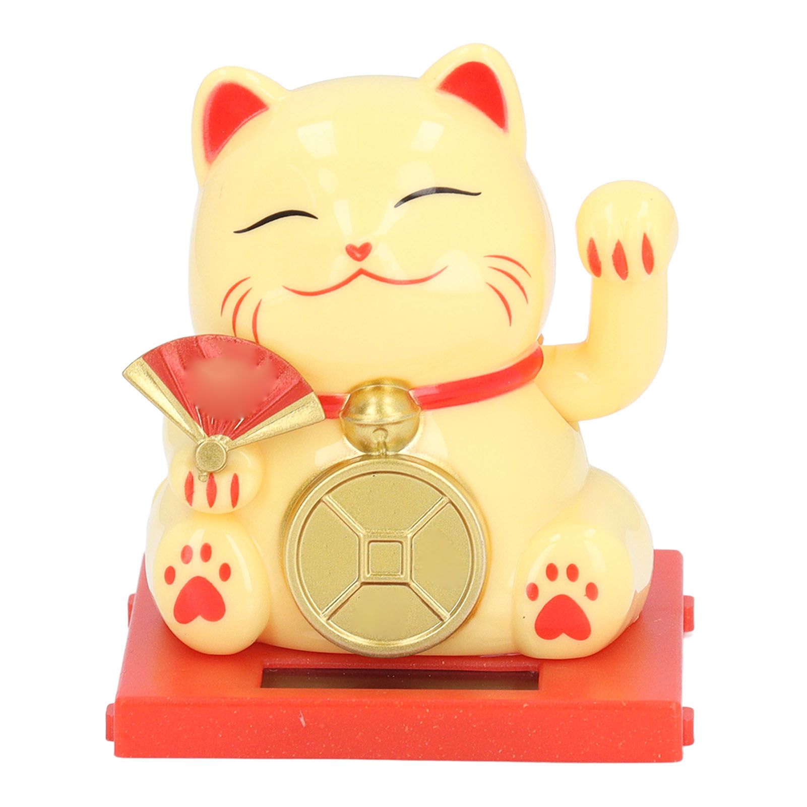 2inch Solar Fortune Cat with Clear Box Solar Powered Lucky Cat Waving Arm Set view 3