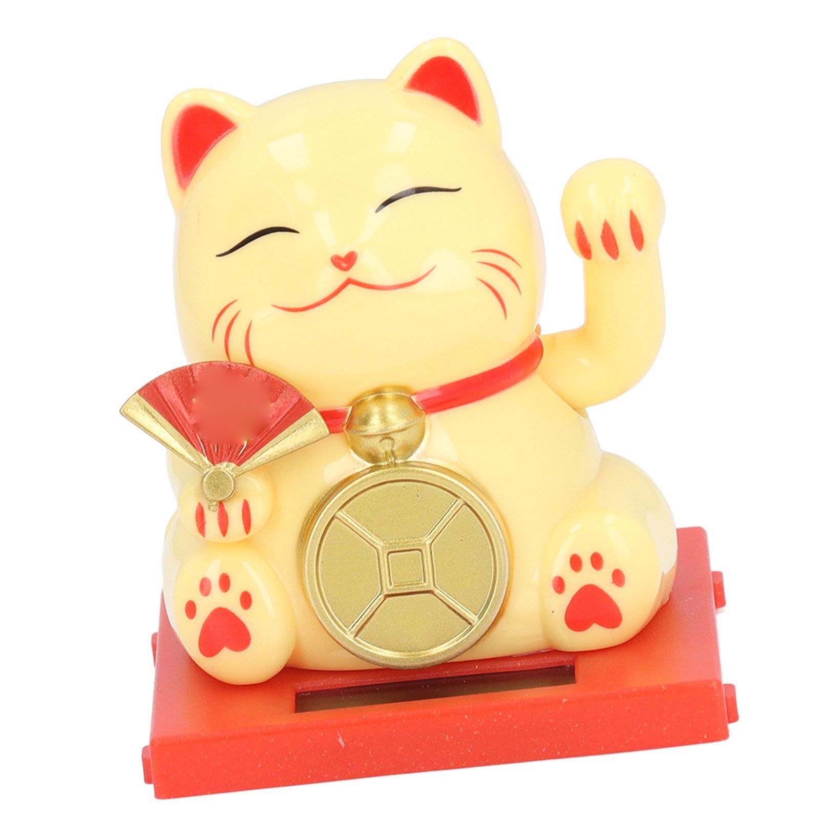 2inch Solar Fortune Cat with Clear Box Solar Powered Lucky Cat Waving Arm Set view 10