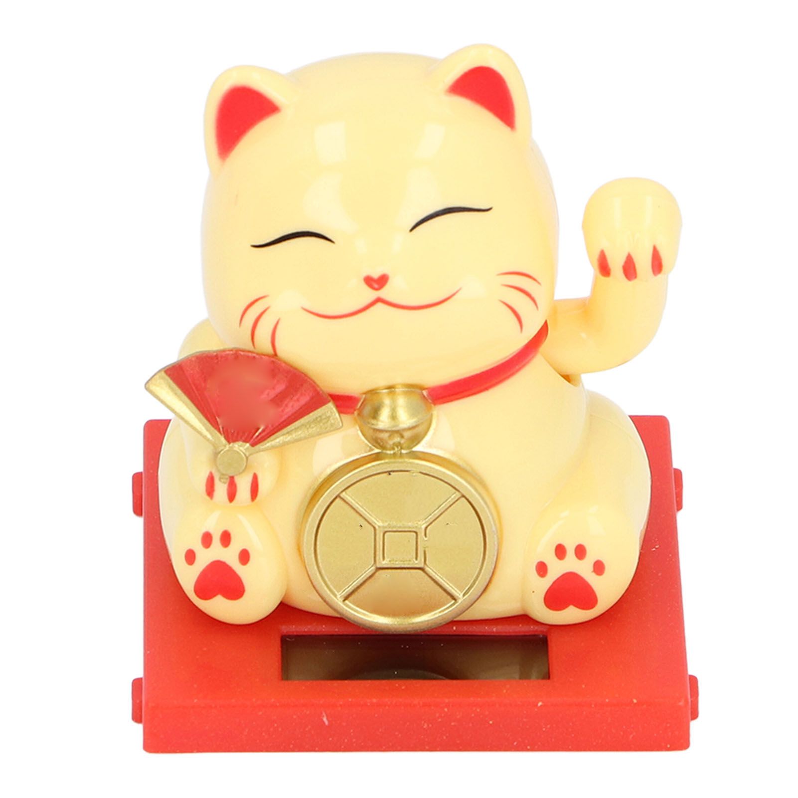 2inch Solar Fortune Cat with Clear Box Solar Powered Lucky Cat Waving Arm Set view 11