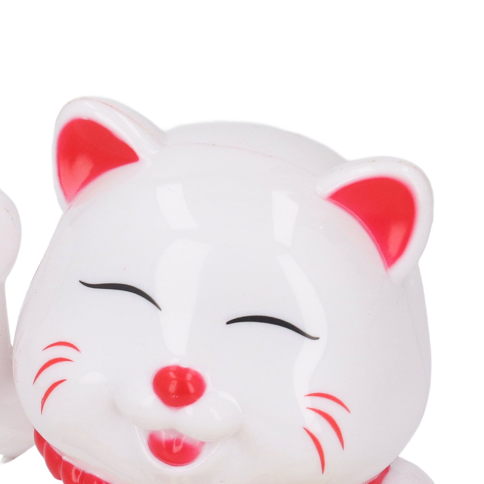 Lucky Cat Waving Arm Vivid Lovely Chinese Cat Solar Fortune Cat Statue view 5