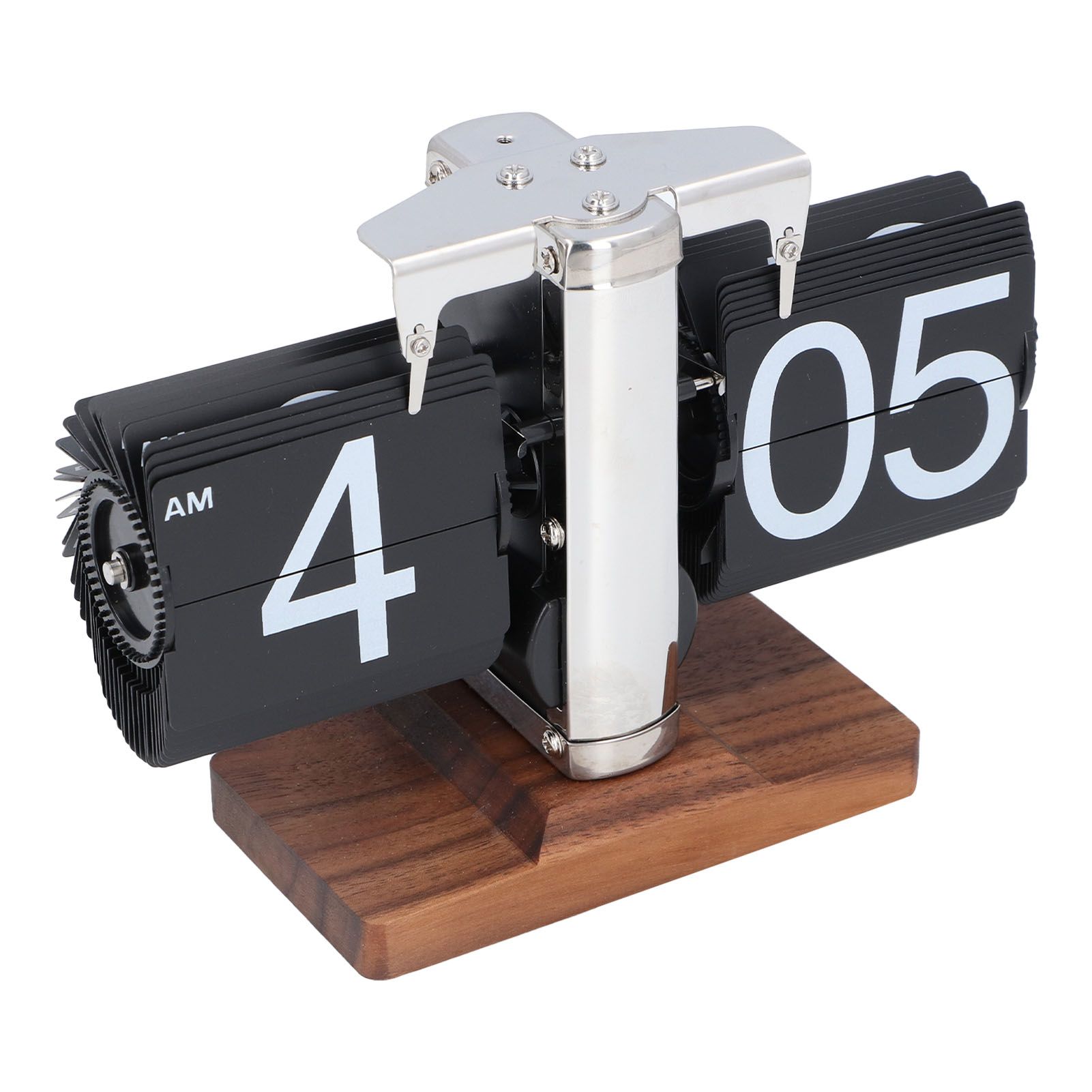 Retro Vintage Flip Desk Clock 12 Hours Single Sided Auto Flip Table Clock view 8