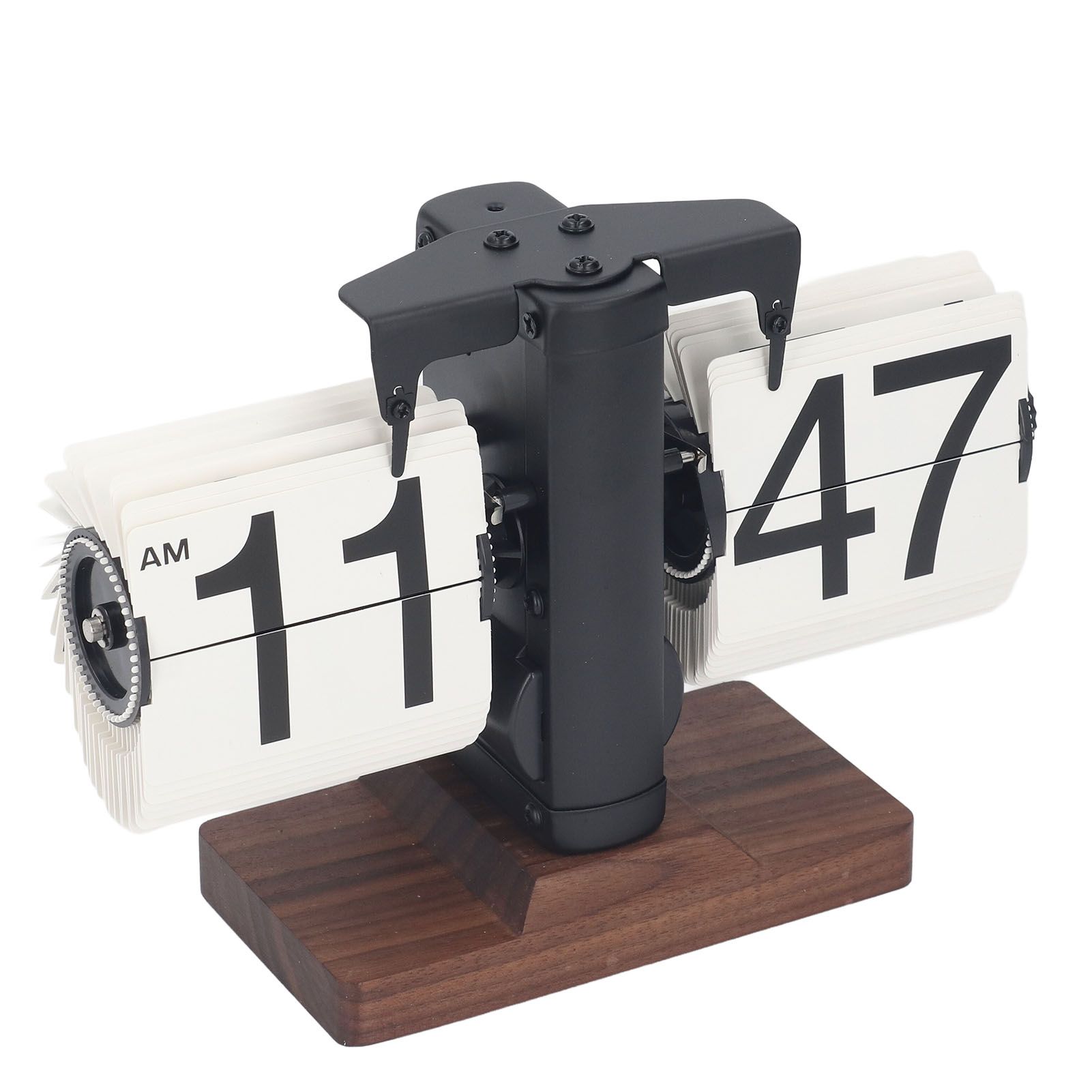 Digital Flip Desk Clock 12 Hours Single Sided Battery Powered Retro Mechanical view 4