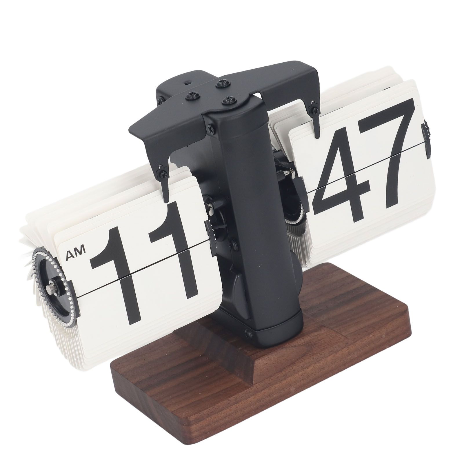 Digital Flip Desk Clock 12 Hours Single Sided Battery Powered Retro Mechanical view 12