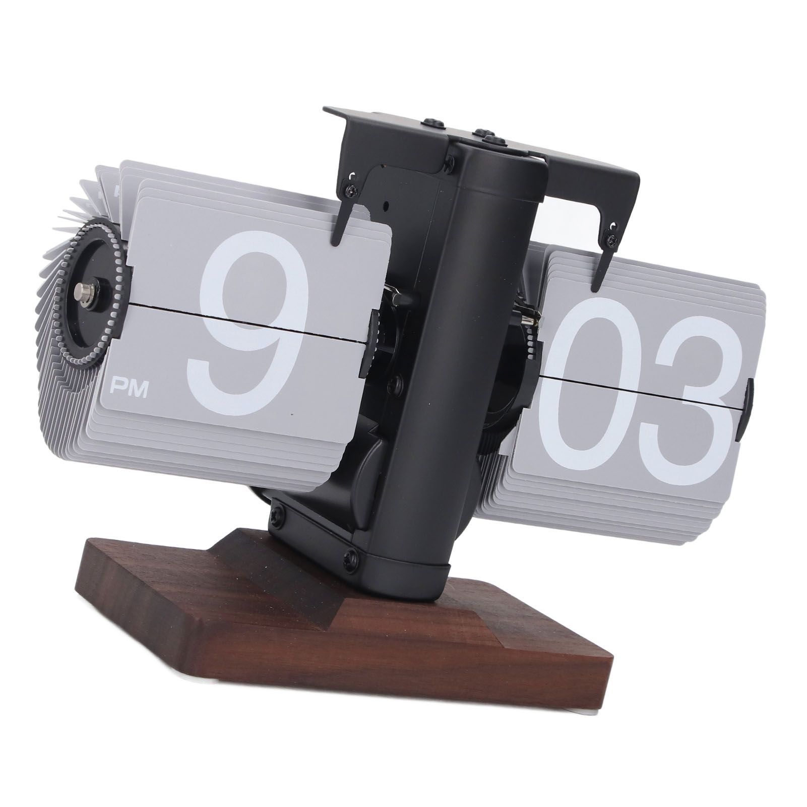 Digital Flip Desk Clock 12 Hours Single Sided Battery Powered Retro Mechanical view 12