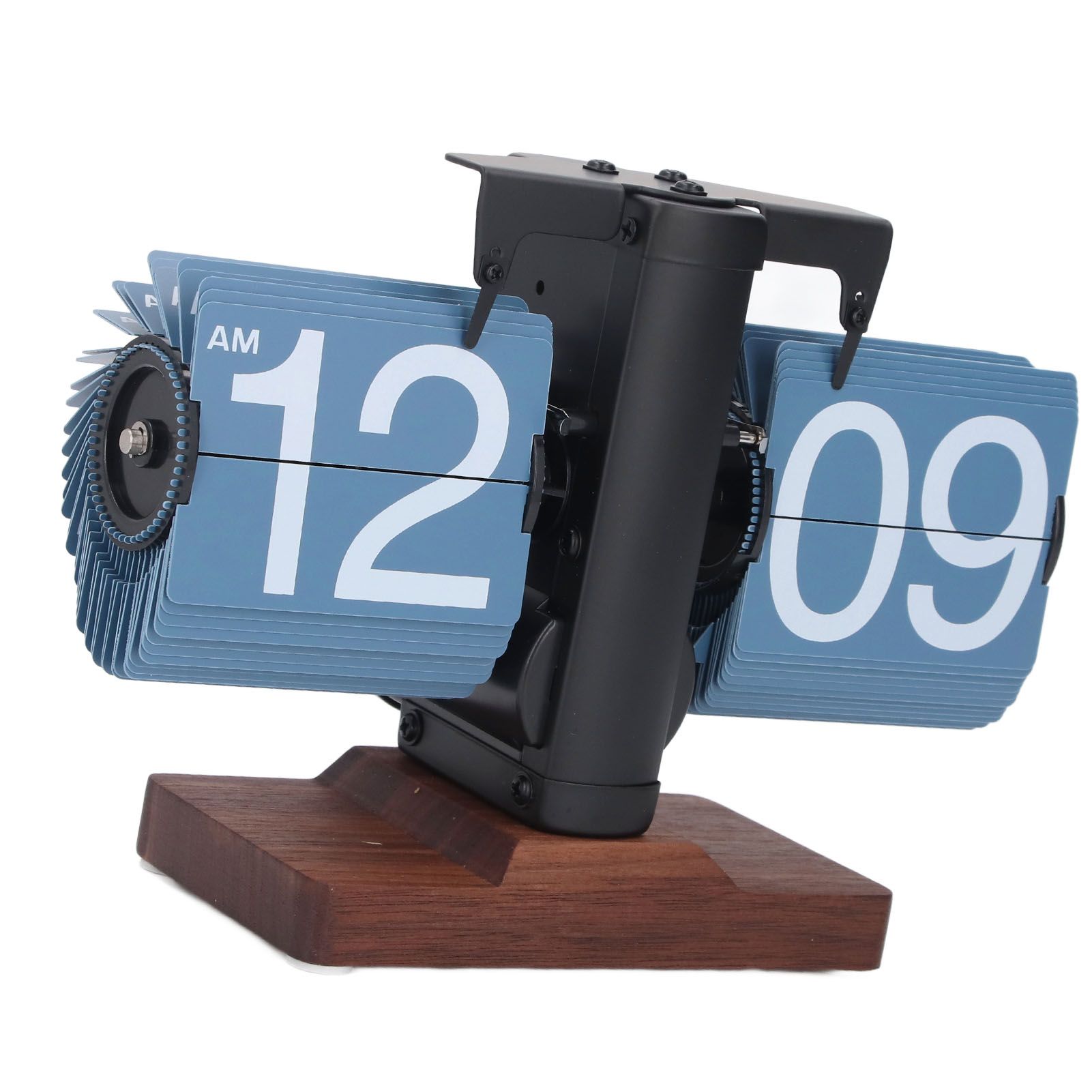 Digital Flip Desk Clock 12 Hours Single Sided Battery Powered Retro Mechanical view 12