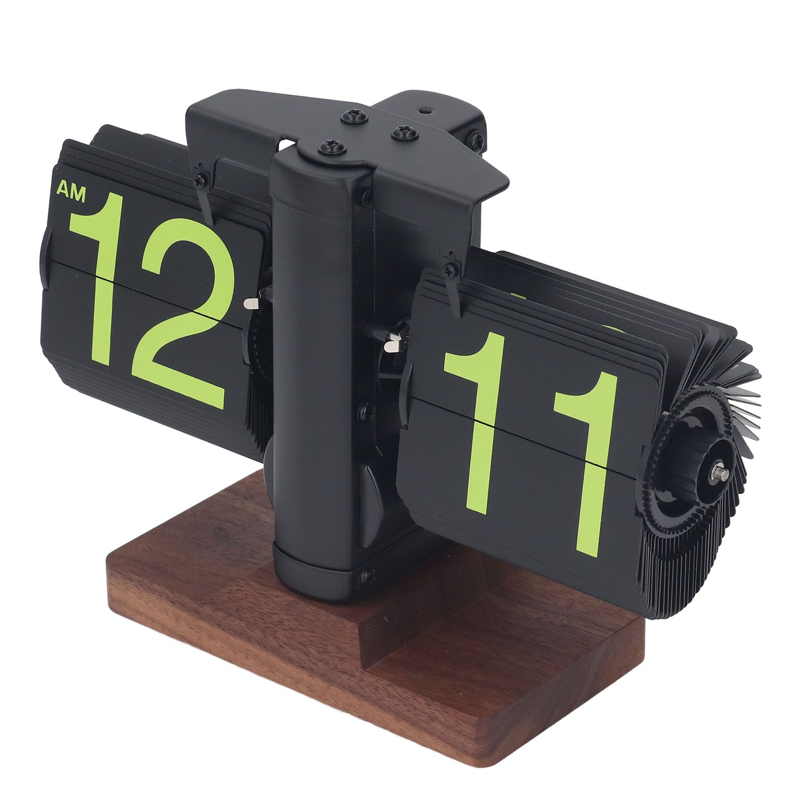 Digital Flip Desk Clock 12 Hours Single Sided Battery Powered Retro Mechanical view 12