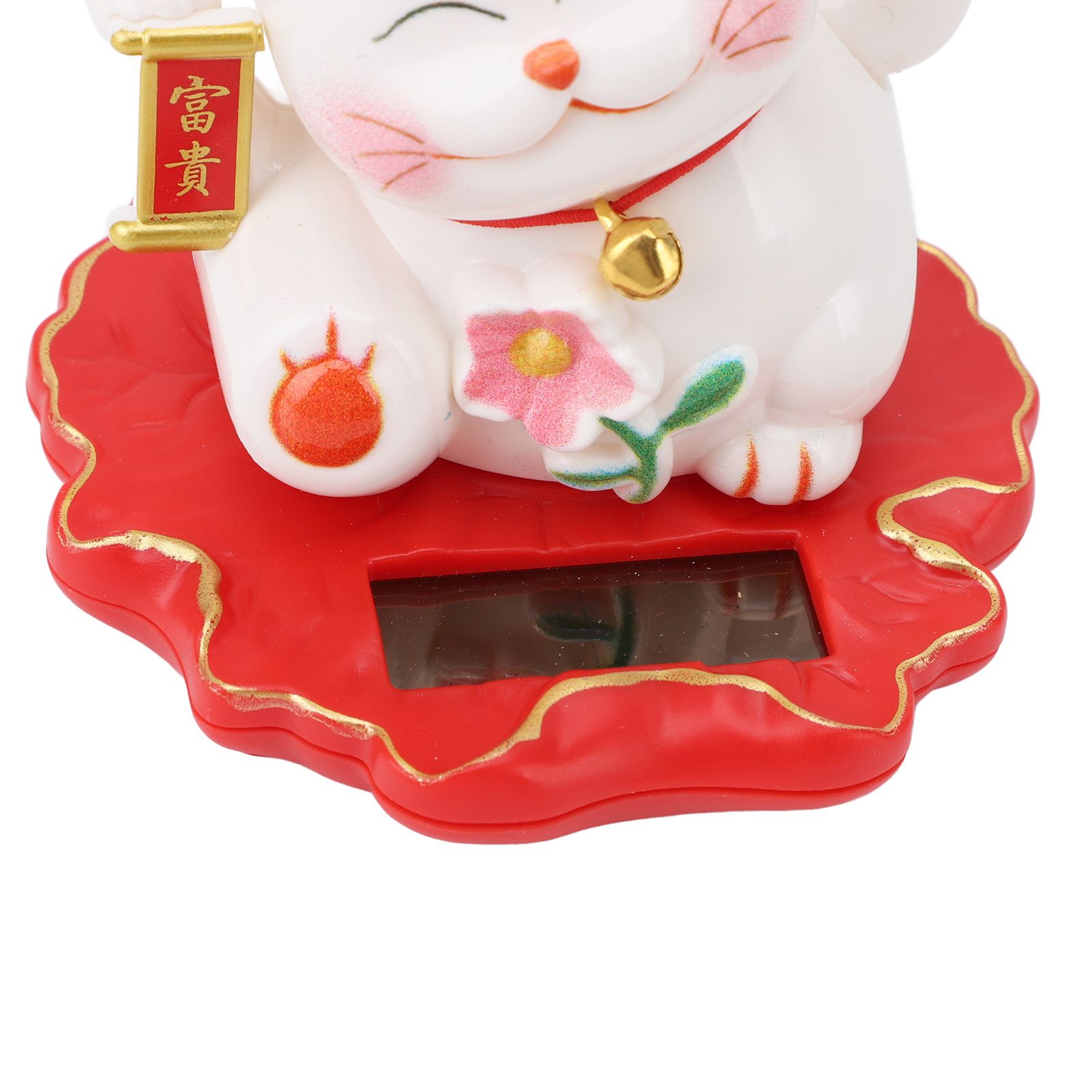 Solar Fortune Cat Vivid Lovely Chinese Cat Solar Powered Waving Arm Lucky Cat view 2