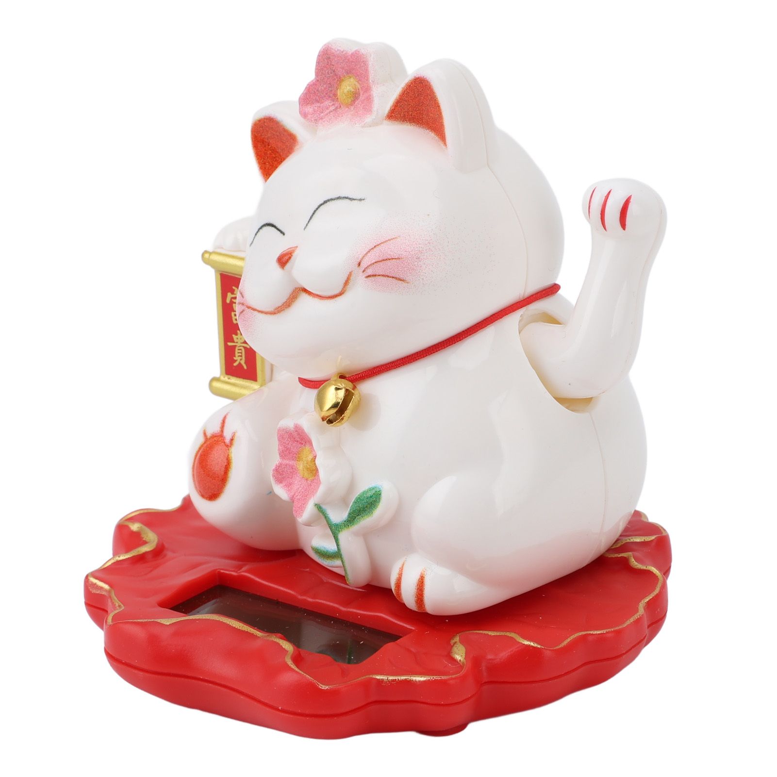 Solar Fortune Cat Vivid Lovely Chinese Cat Solar Powered Waving Arm Lucky Cat view 9