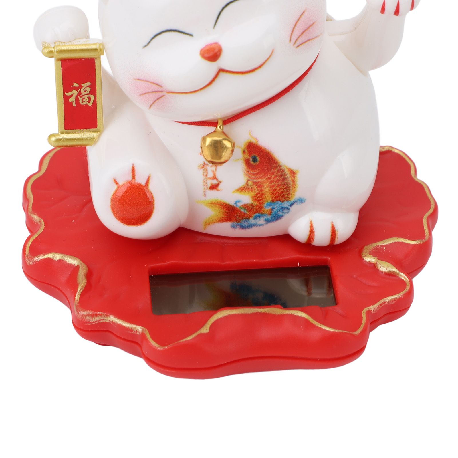 Solar Fortune Cat Vivid Lovely Chinese Cat Solar Powered Waving Arm Lucky Cat view 5