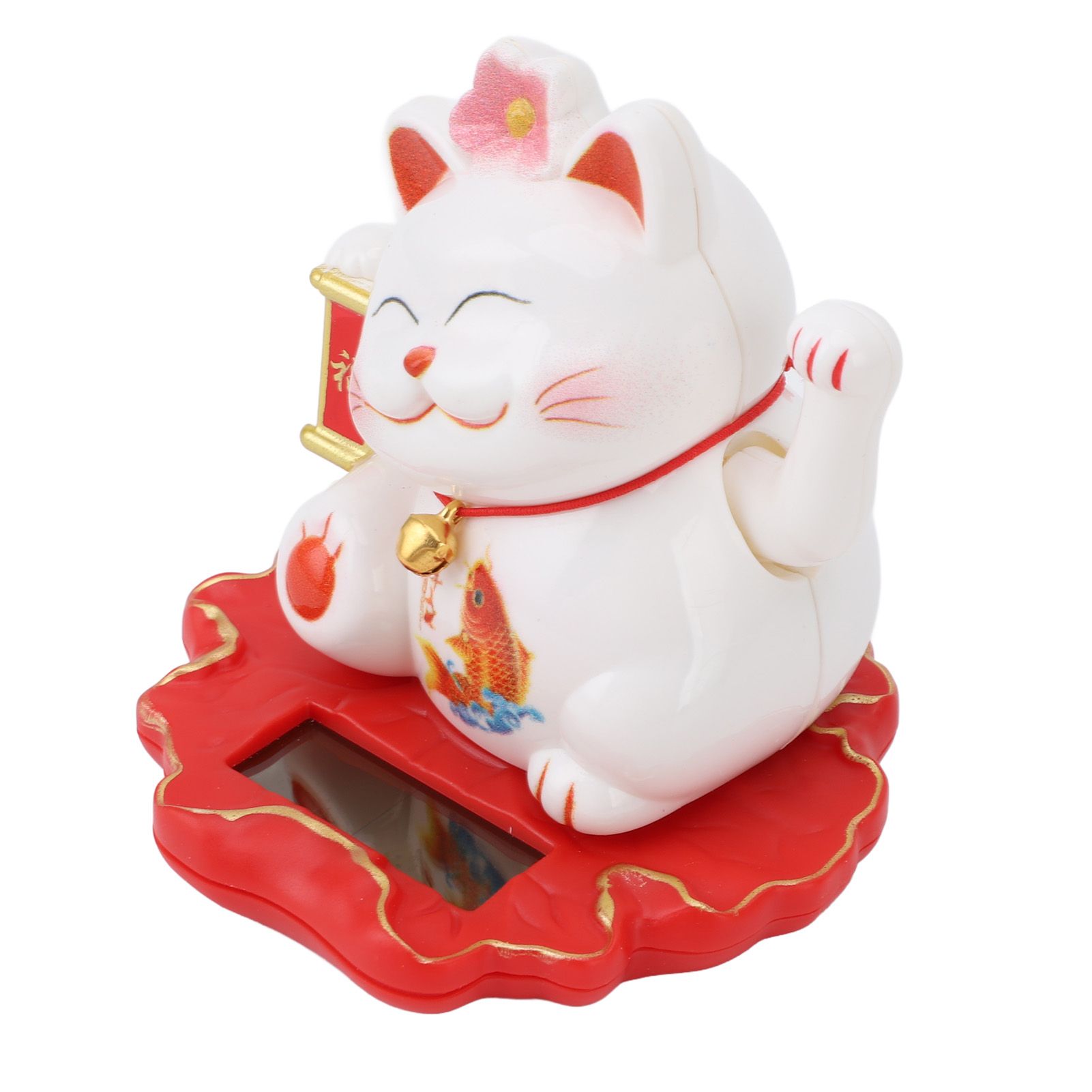 Solar Fortune Cat Vivid Lovely Chinese Cat Solar Powered Waving Arm Lucky Cat view 9
