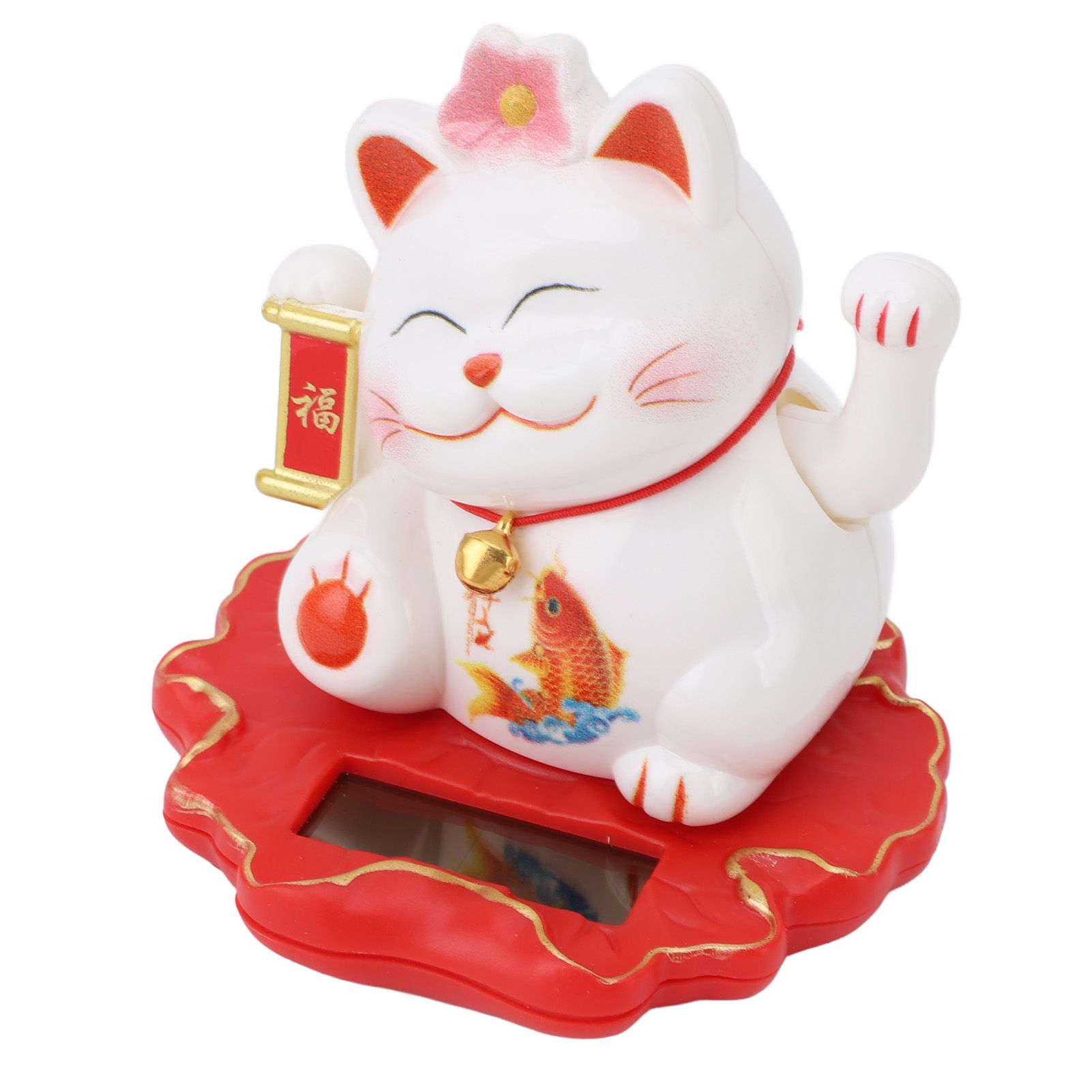 Solar Fortune Cat Vivid Lovely Chinese Cat Solar Powered Waving Arm Lucky Cat view 10