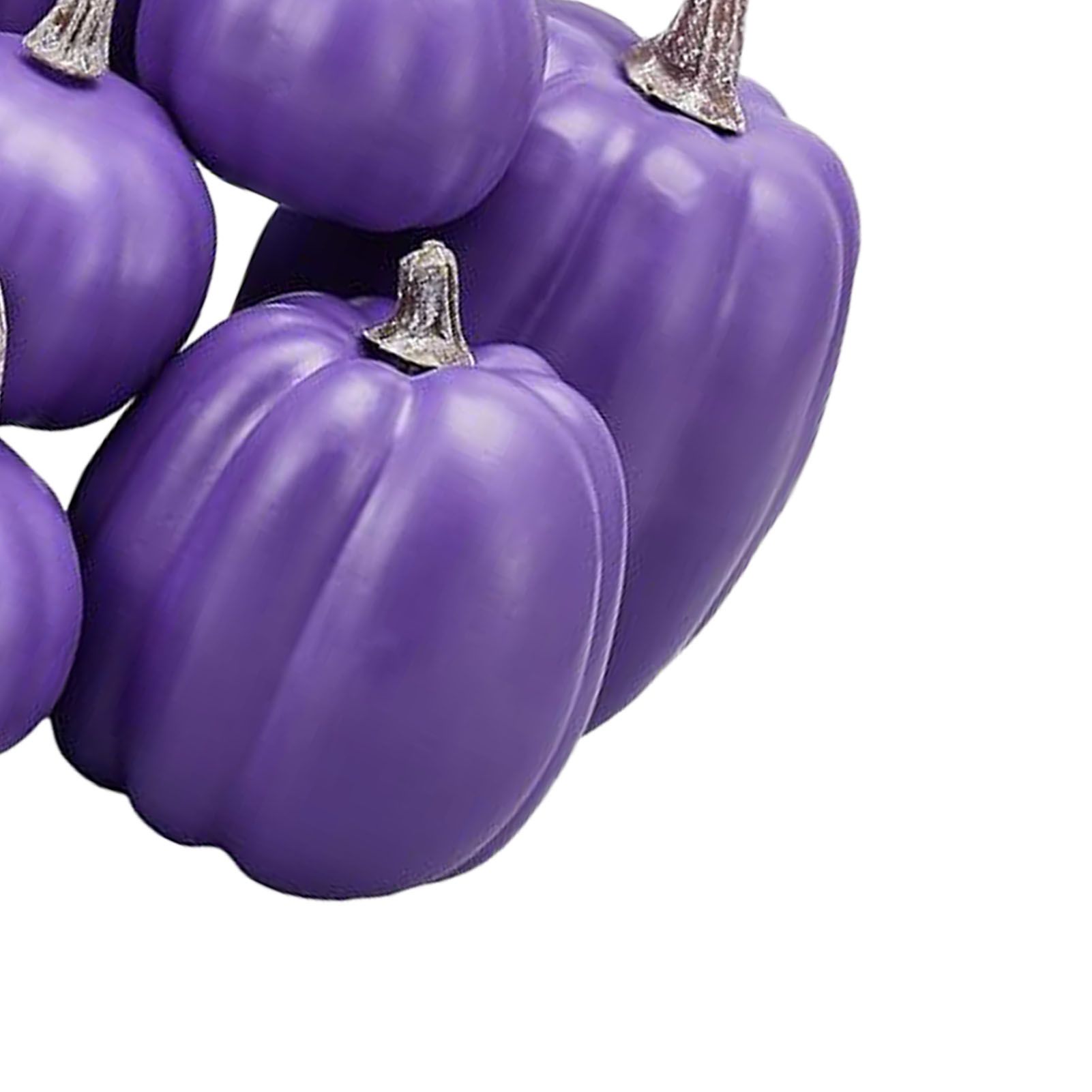 7pcs Simulated Pumpkin Glossy Paint Lightweight Creative Reusable Foam Pumpkin view 2