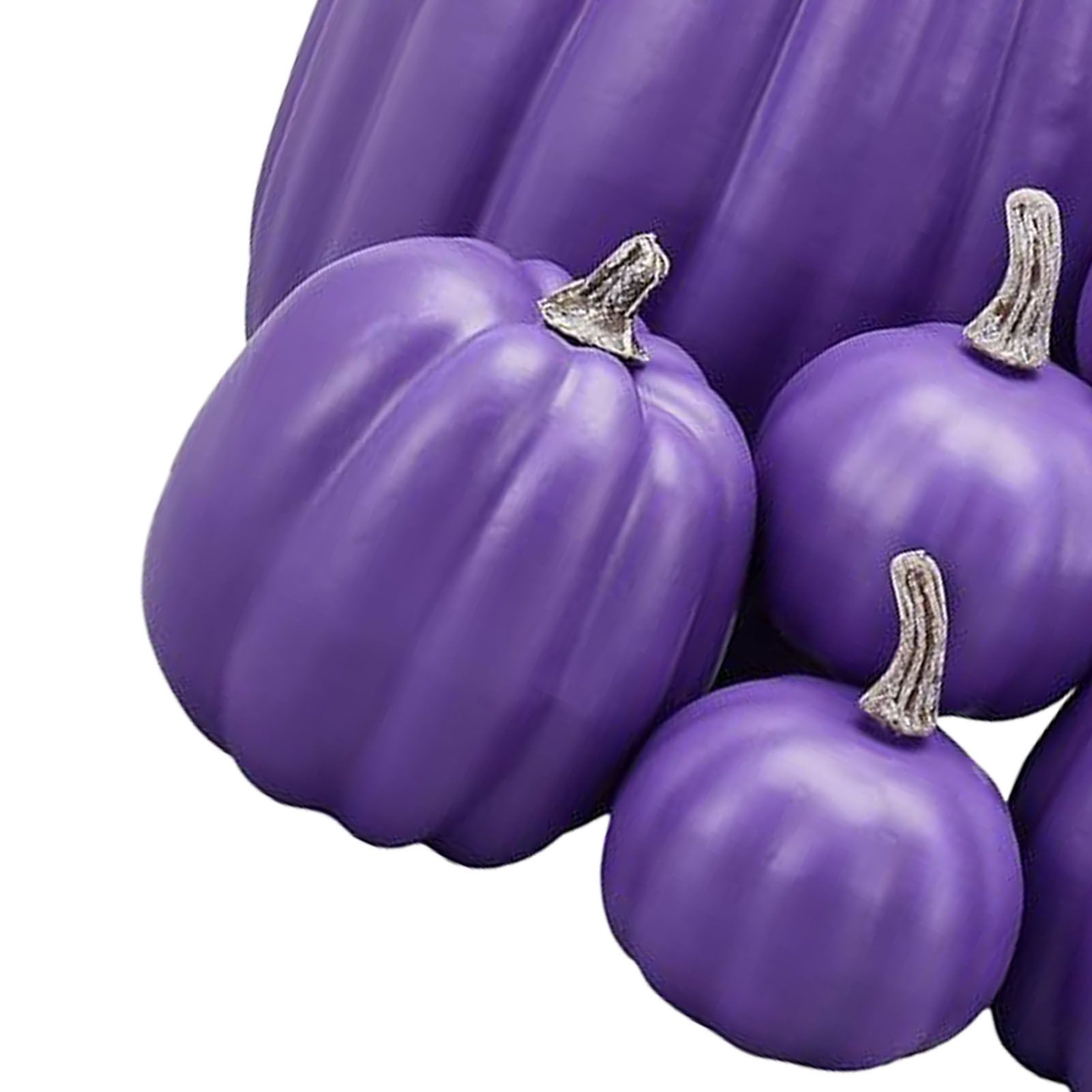 7pcs Simulated Pumpkin Glossy Paint Lightweight Creative Reusable Foam Pumpkin view 5