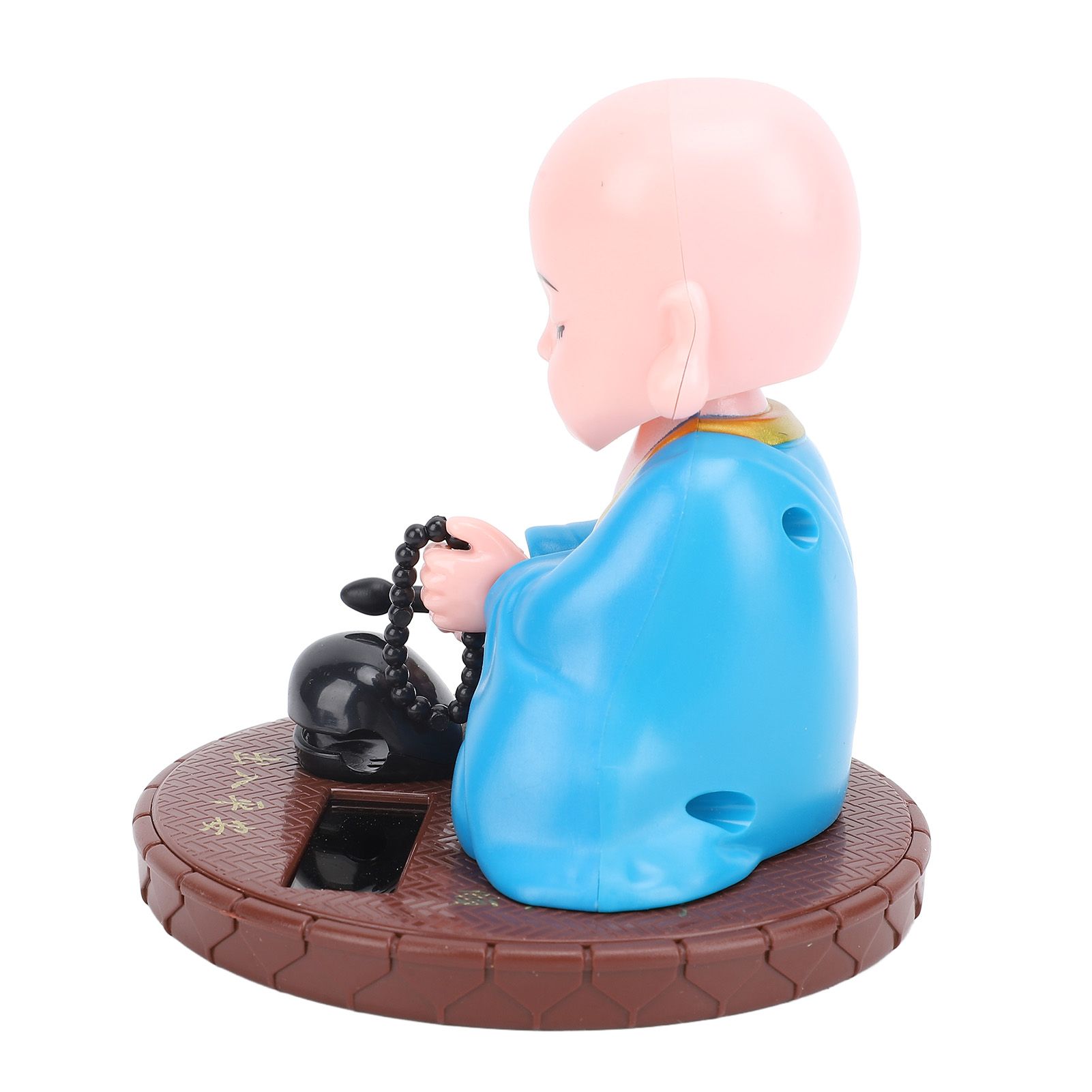 Little Monk Figurine Solar Funny Car Shaking Head Toy Chinese Little Monk view 9